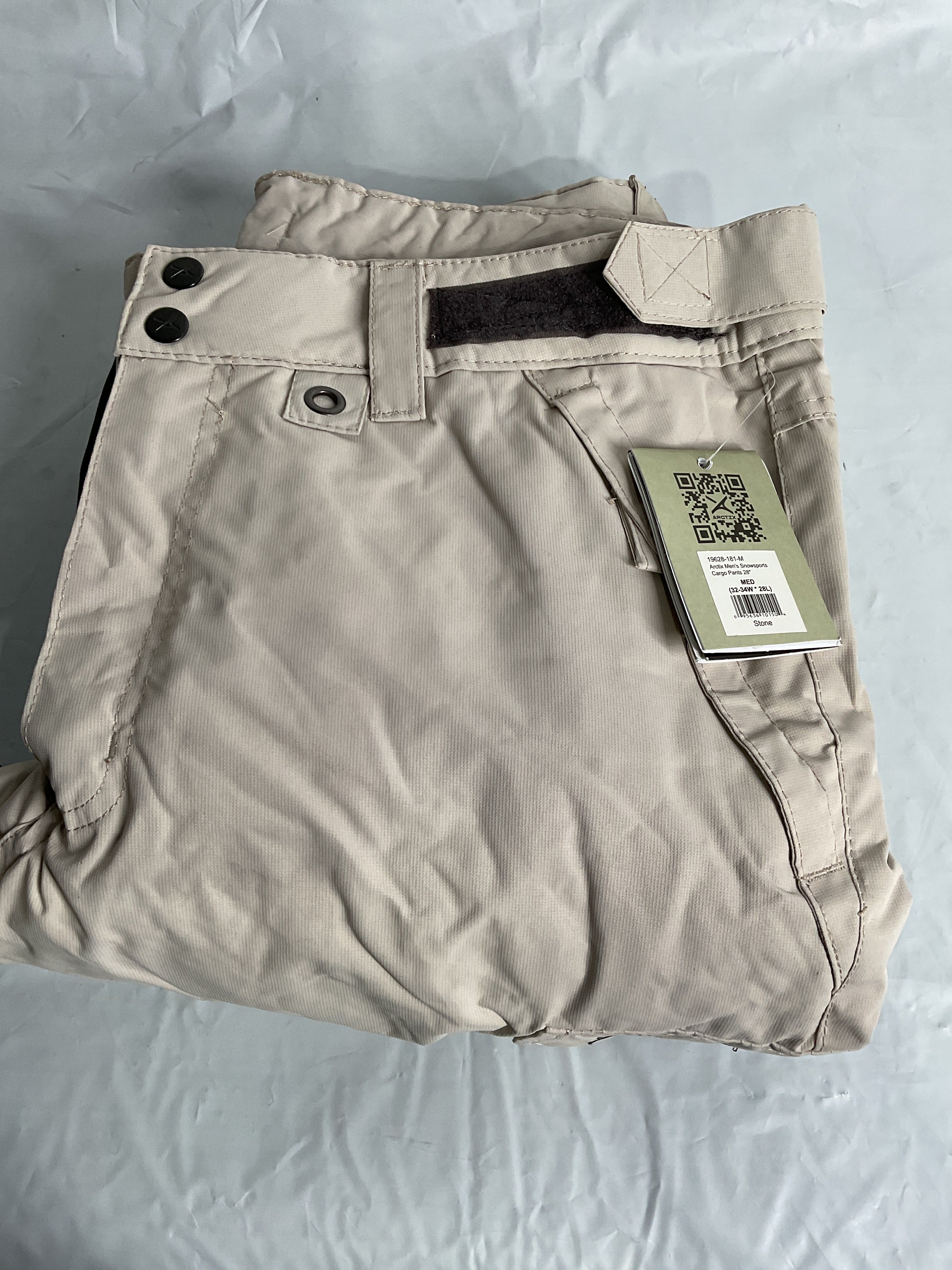Arctix Men's Insulated Snowsports Cargo Pant ( Stone , Medium/28" Inseam ) Stone Medium 28 Inseam U22