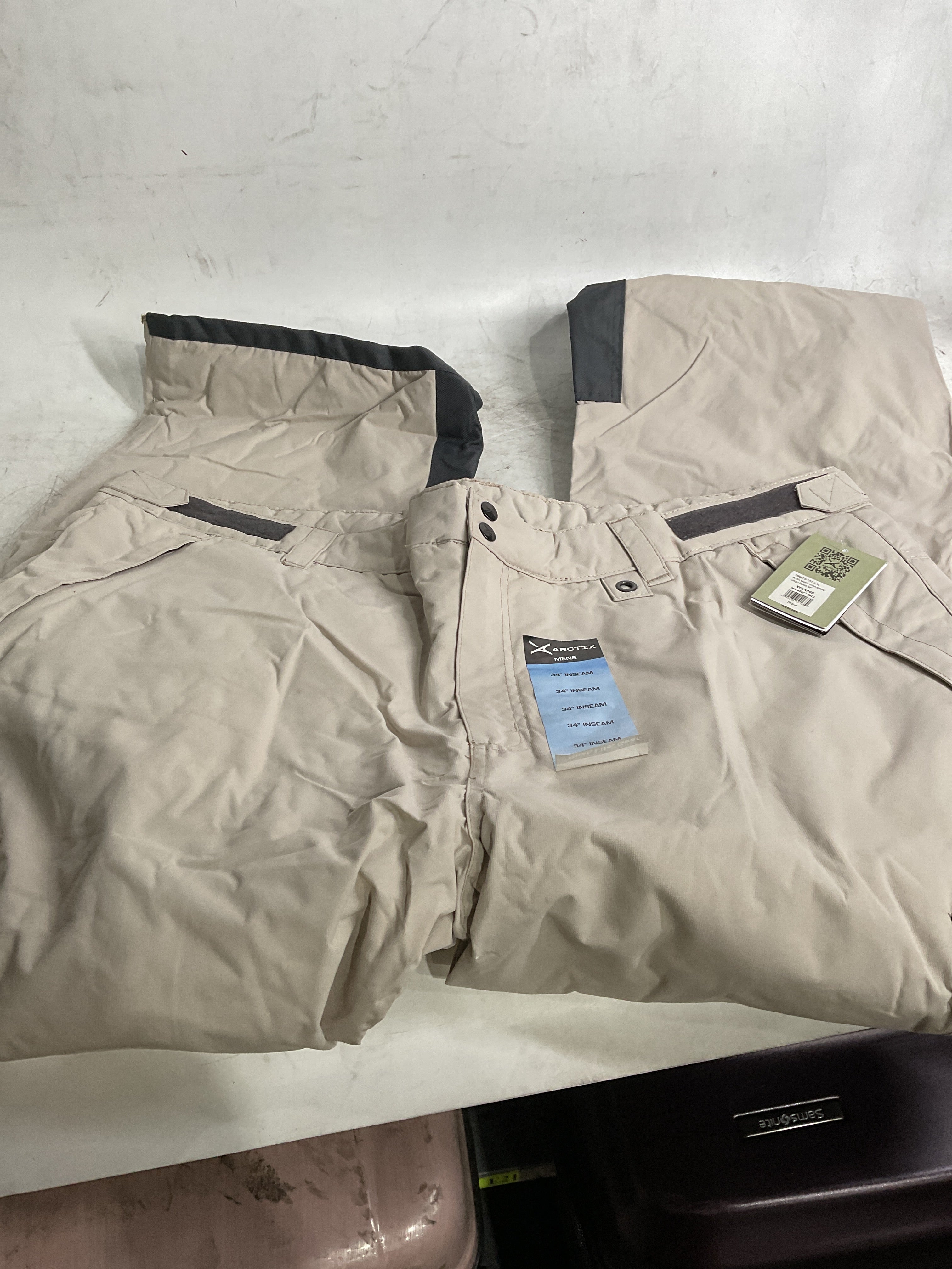 Arctix Men's Insulated Snowsports Cargo Pant ( Stone , XX-Large/34" Inseam ) Stone XX Large 34 Inseam U8