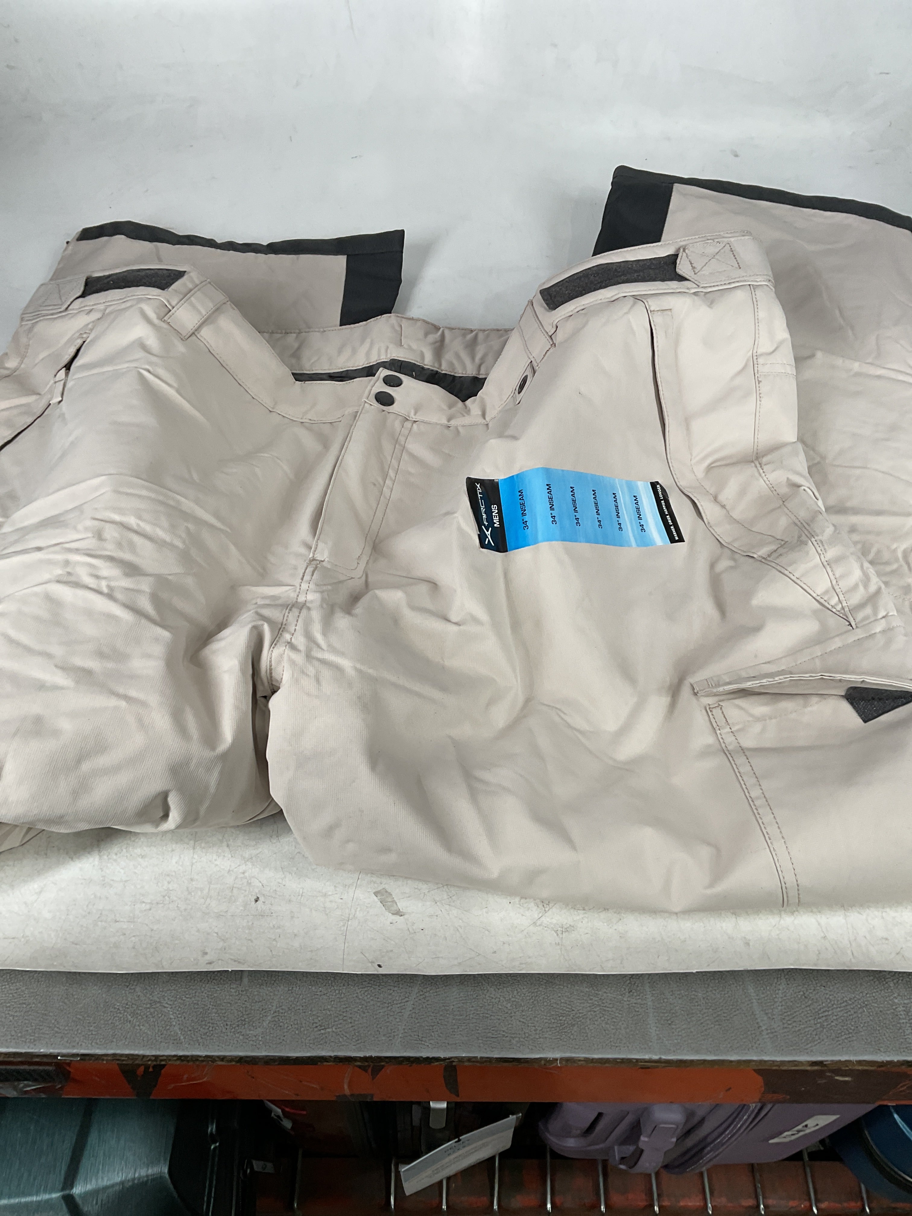 Arctix Men's Insulated Snowsports Cargo Pant Stone 3 X Large 34 Inseam U1