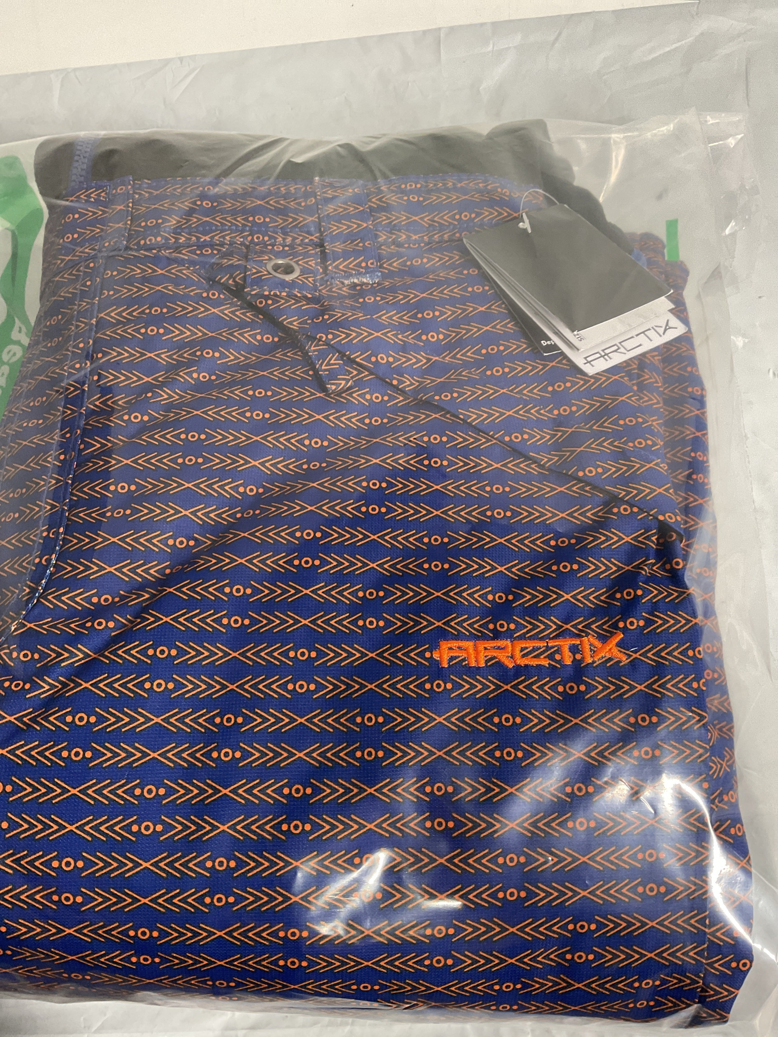 Arctix Kids Infinity Bib Overalls ( Arrowhead Royal Blue/Orange , Large ) Arrowhead Royal Blue/Orange Large U4