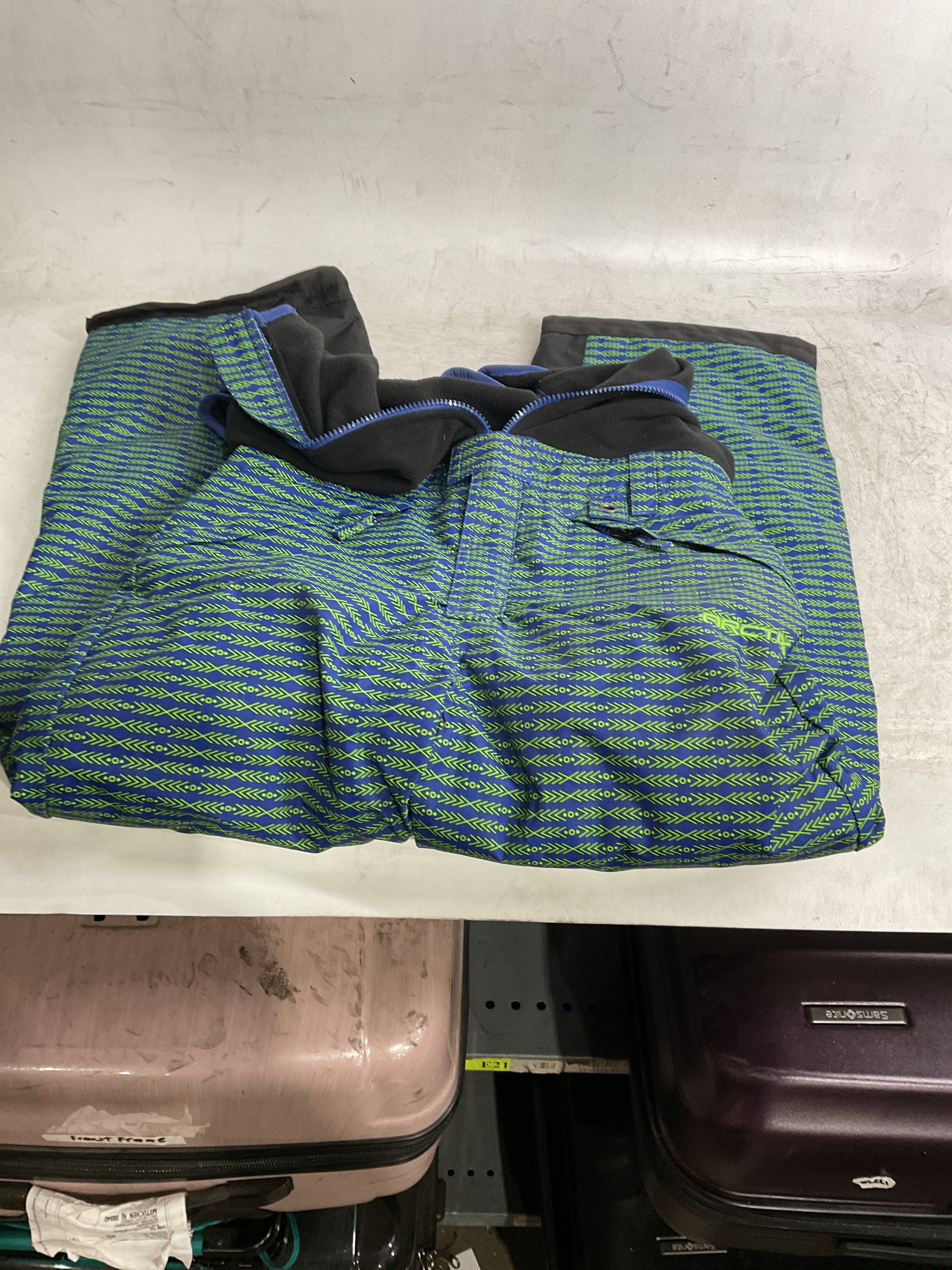 Arctix Kids Infinity Bib Overalls ( Arrowhead Royal Blue/Lime , Large ) Arrowhead Royal Blue/Lime Large U1
