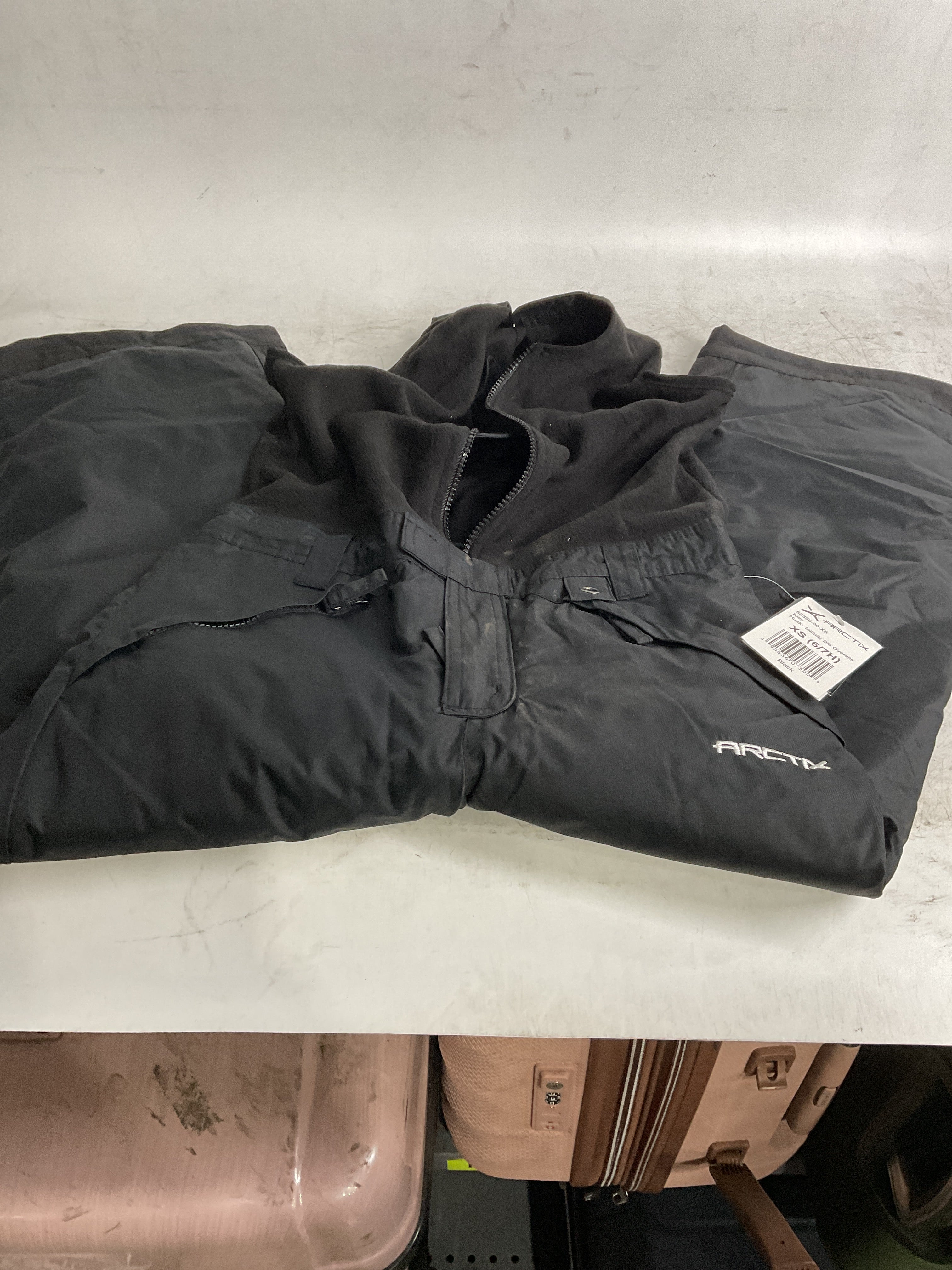 Arctix Kids Limitless Fleece Bib Overalls ( Black , X-Small Husky ) Black X Small Husky U3