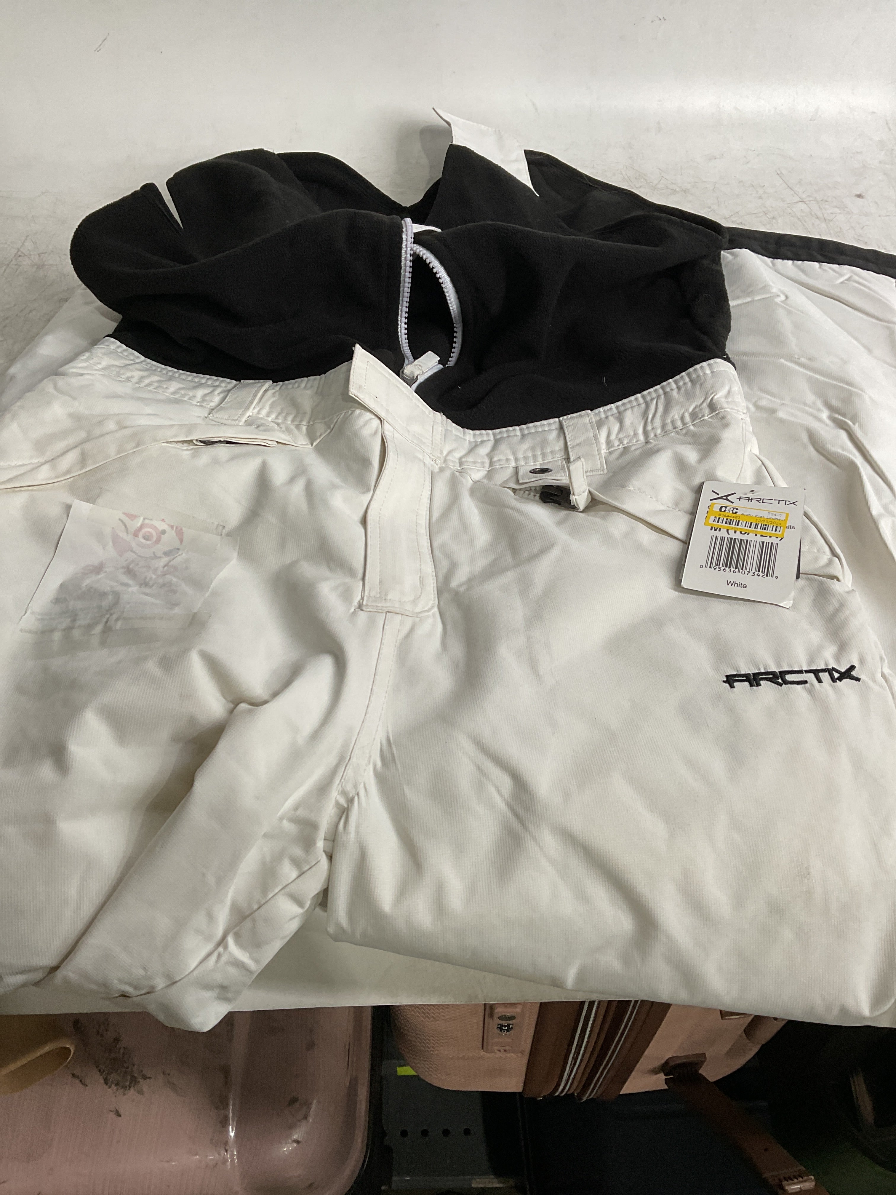 Arctix Kids Limitless Fleece Bib Overalls ( White , Medium Husky ) White Medium Husky U14