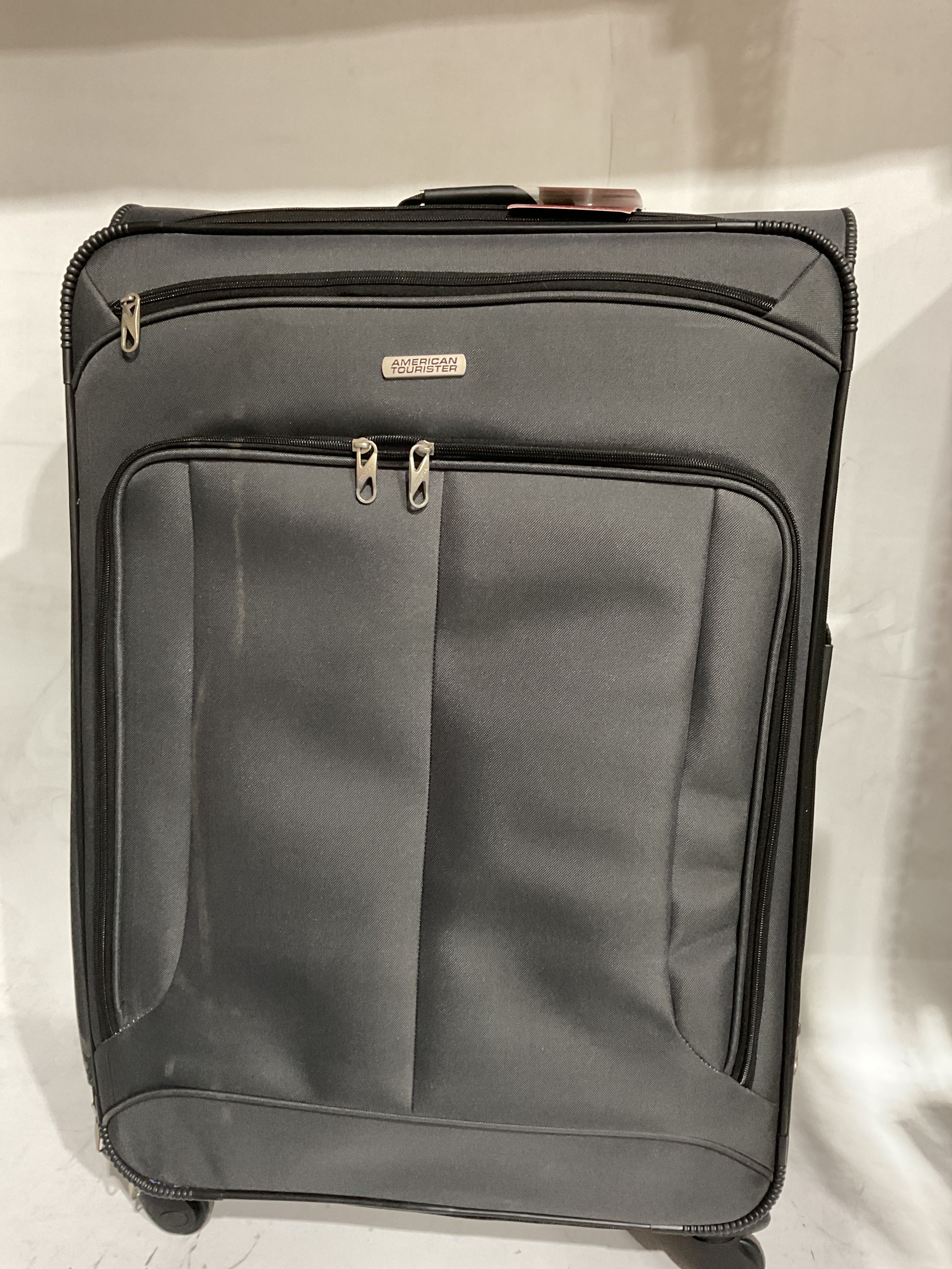 American Tourister Pop Max Softside Luggage with Spinner Wheels Charcoal 3 Piece Set 21 25 29 U6