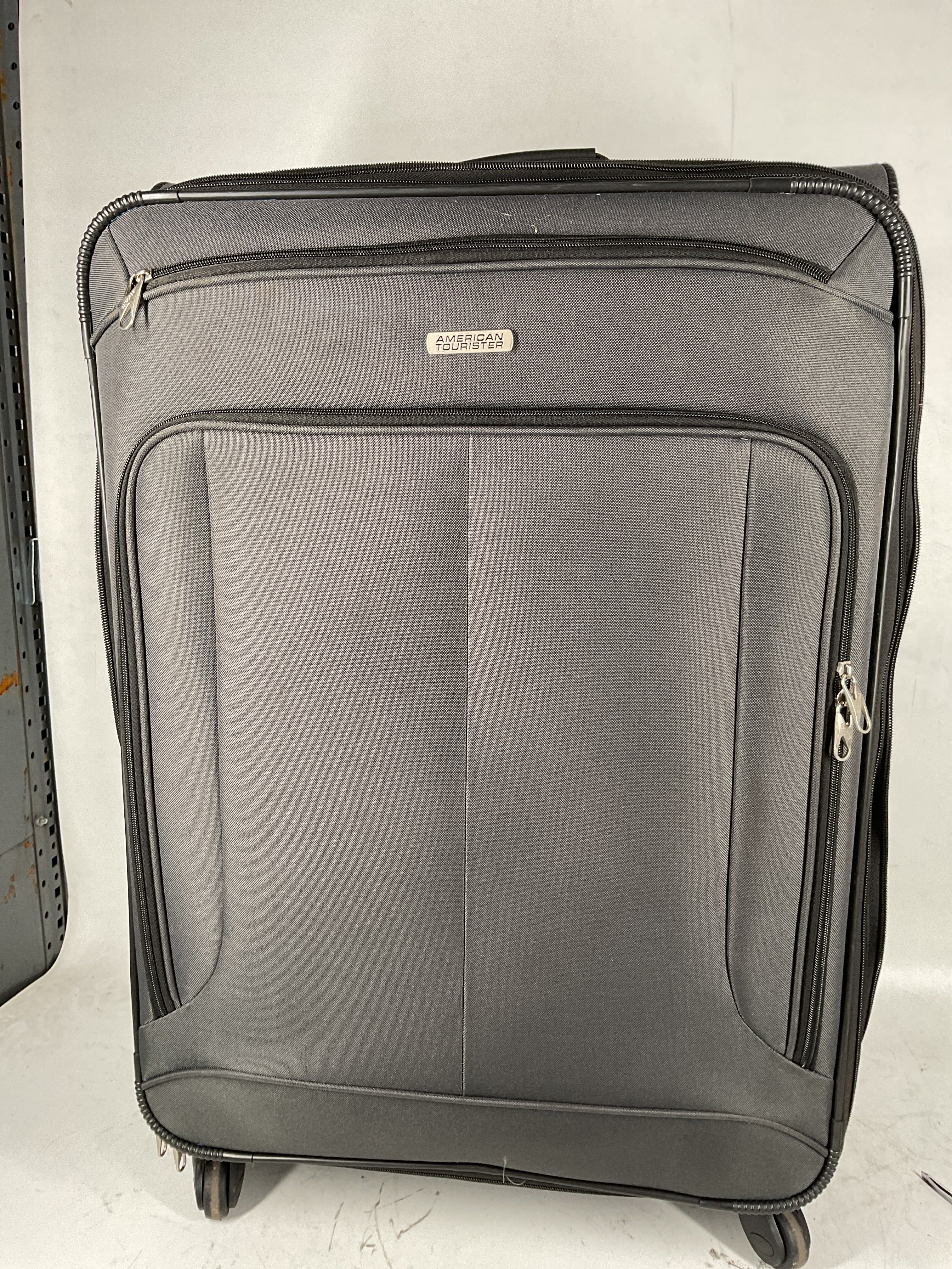 American Tourister Pop Max Softside Luggage with Spinner Wheels Charcoal 3 Piece Set 21 25 29 U7
