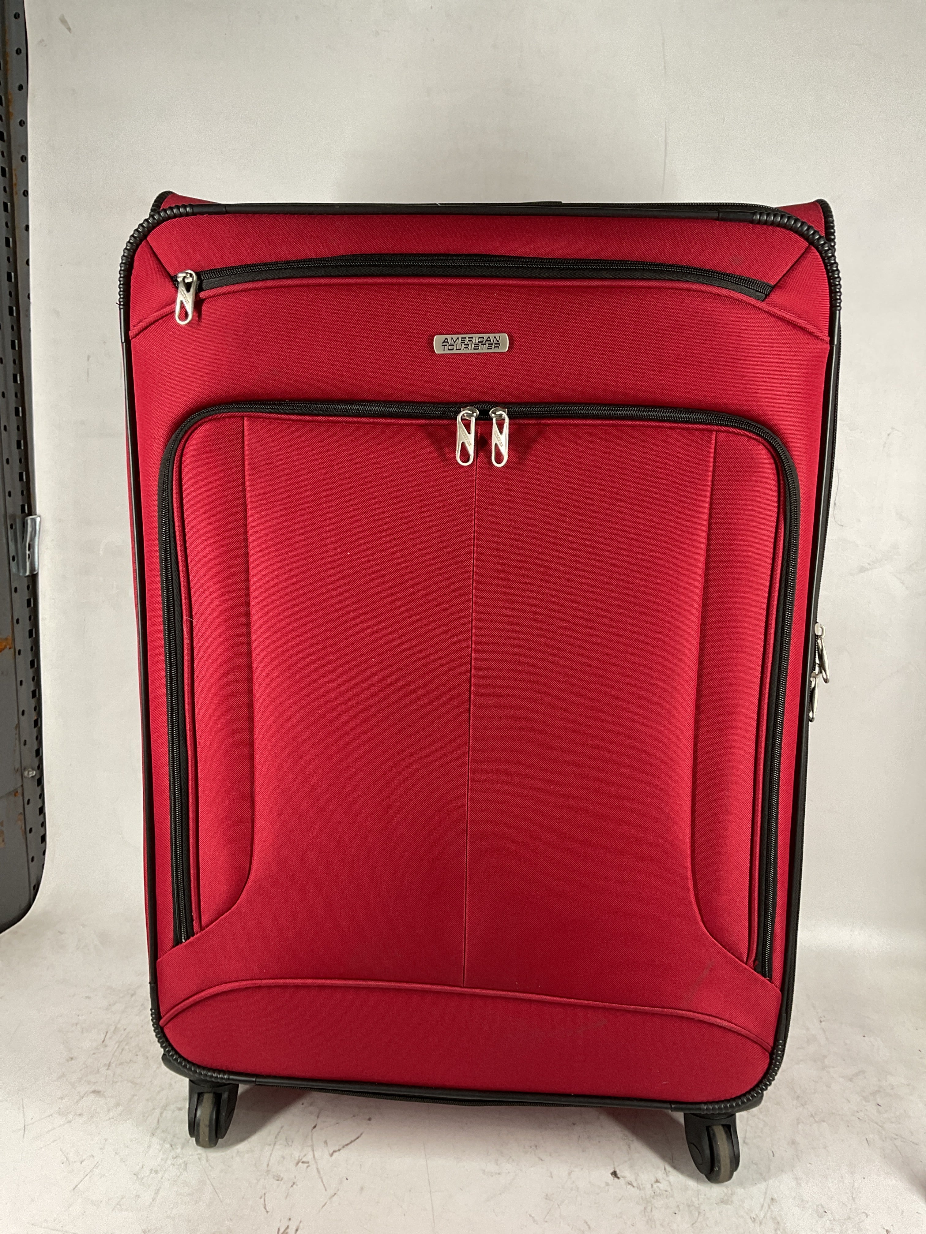 American Tourister Pop Max Softside Luggage with Spinner Wheels Red 3 Piece Set 21 25 29 U4