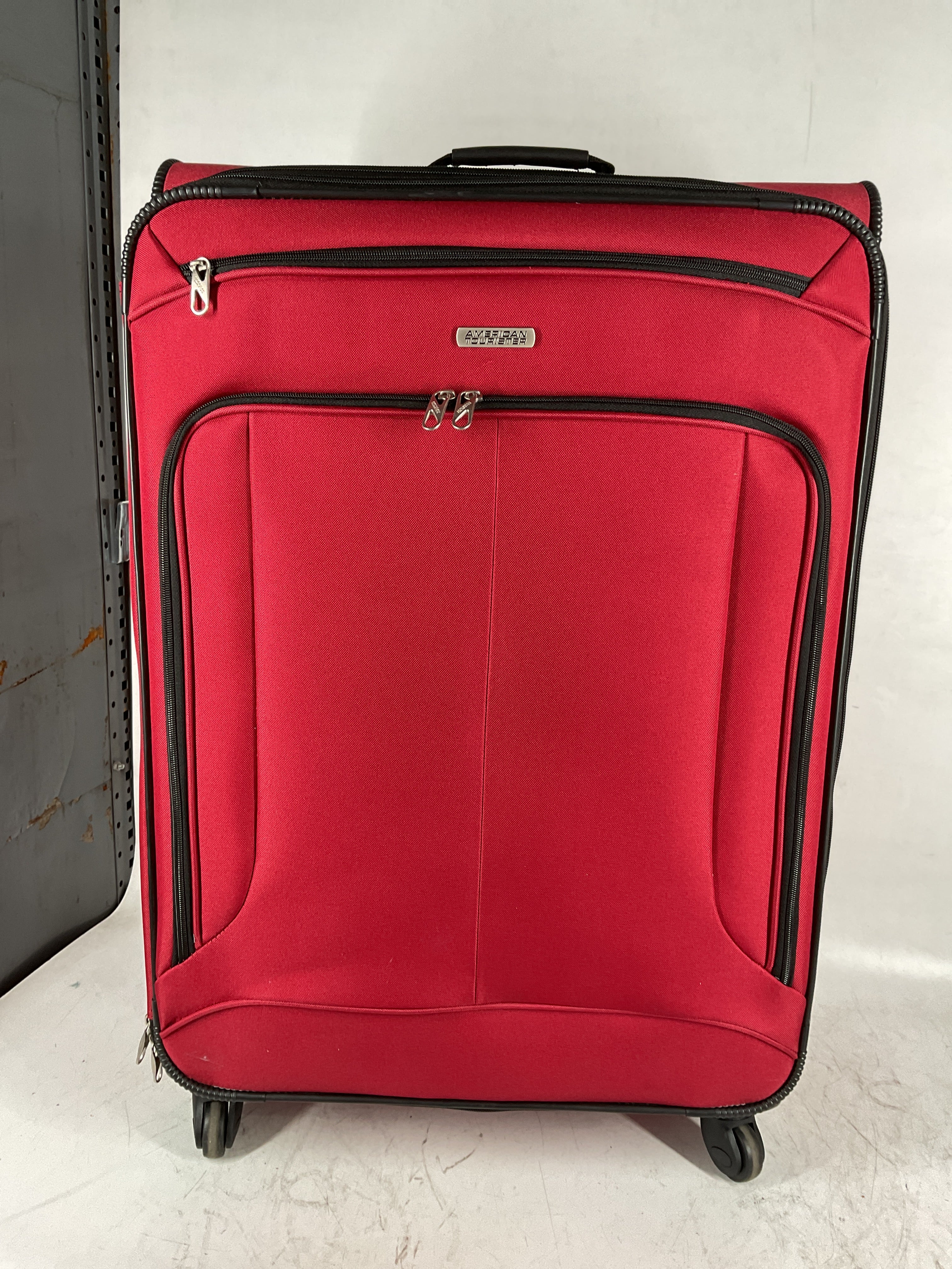 American Tourister Pop Max Softside Luggage with Spinner Wheels ( Red , 3-Piece Set (21/25/29) ) Red 3 Piece Set 21 25 29 U5