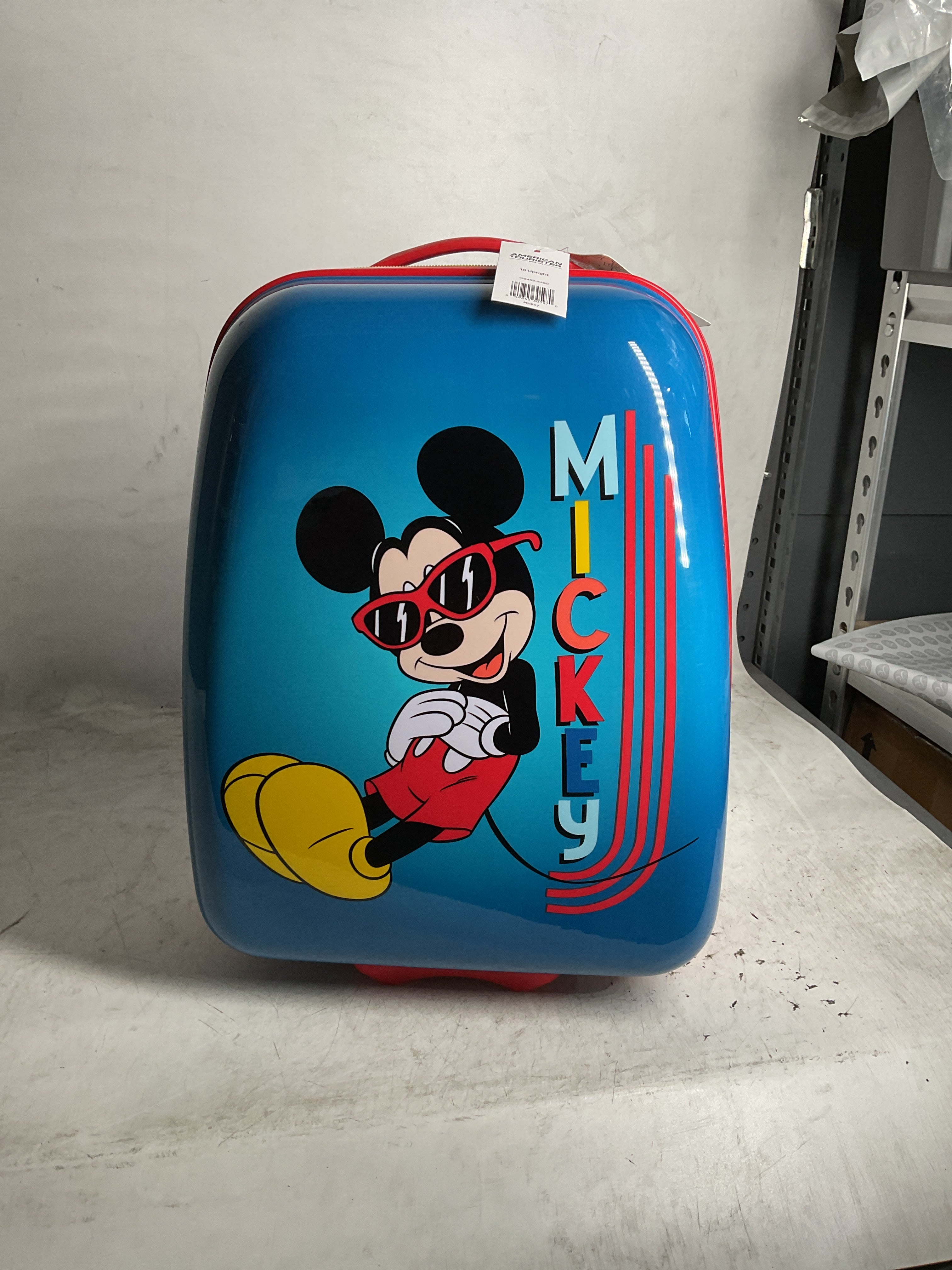 American Tourister Kids' Disney Hardside Upright Luggage ( Mickey , Carry-On 18-Inch ) Mickey Carry On 18 Inch U9