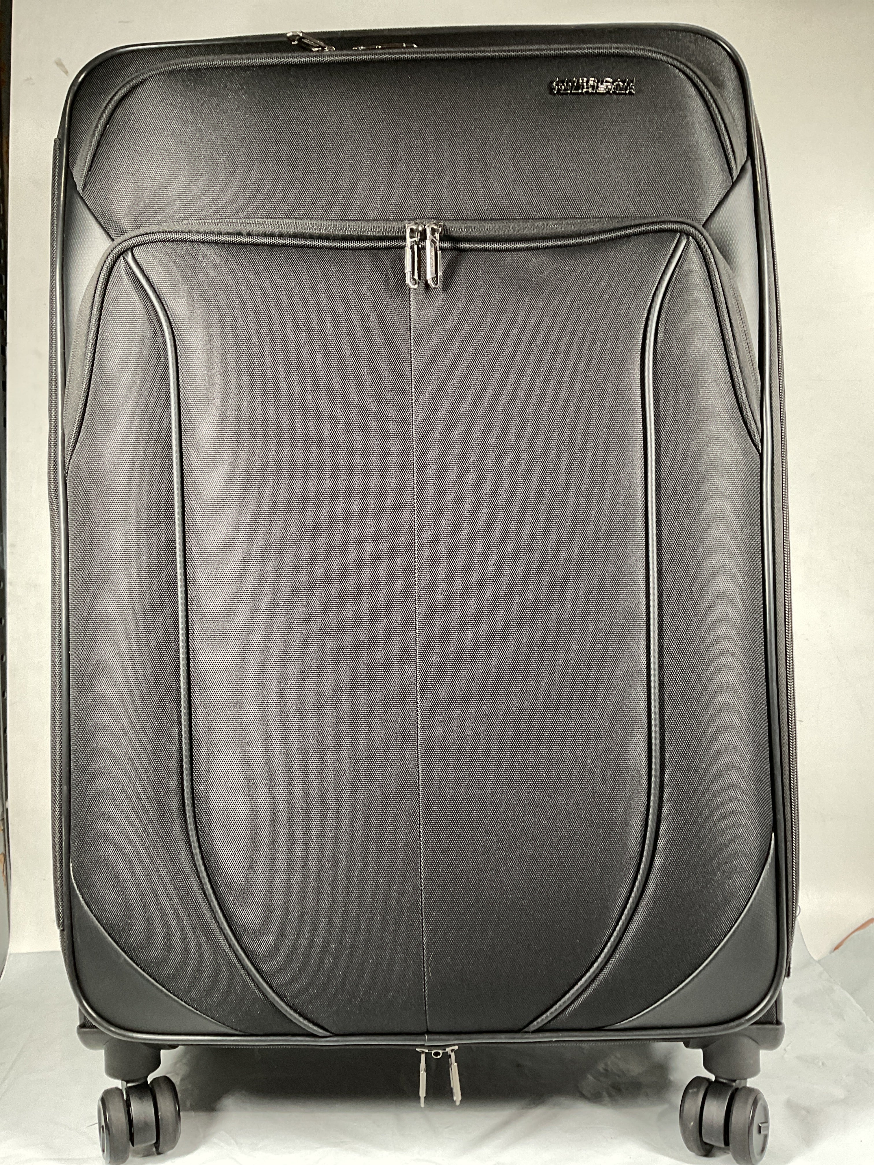 American Tourister 4 KIX 2.0 Softside Spinner Luggage Collection ( Black , 28 SPINNER ) Black 28 SPINNER U1