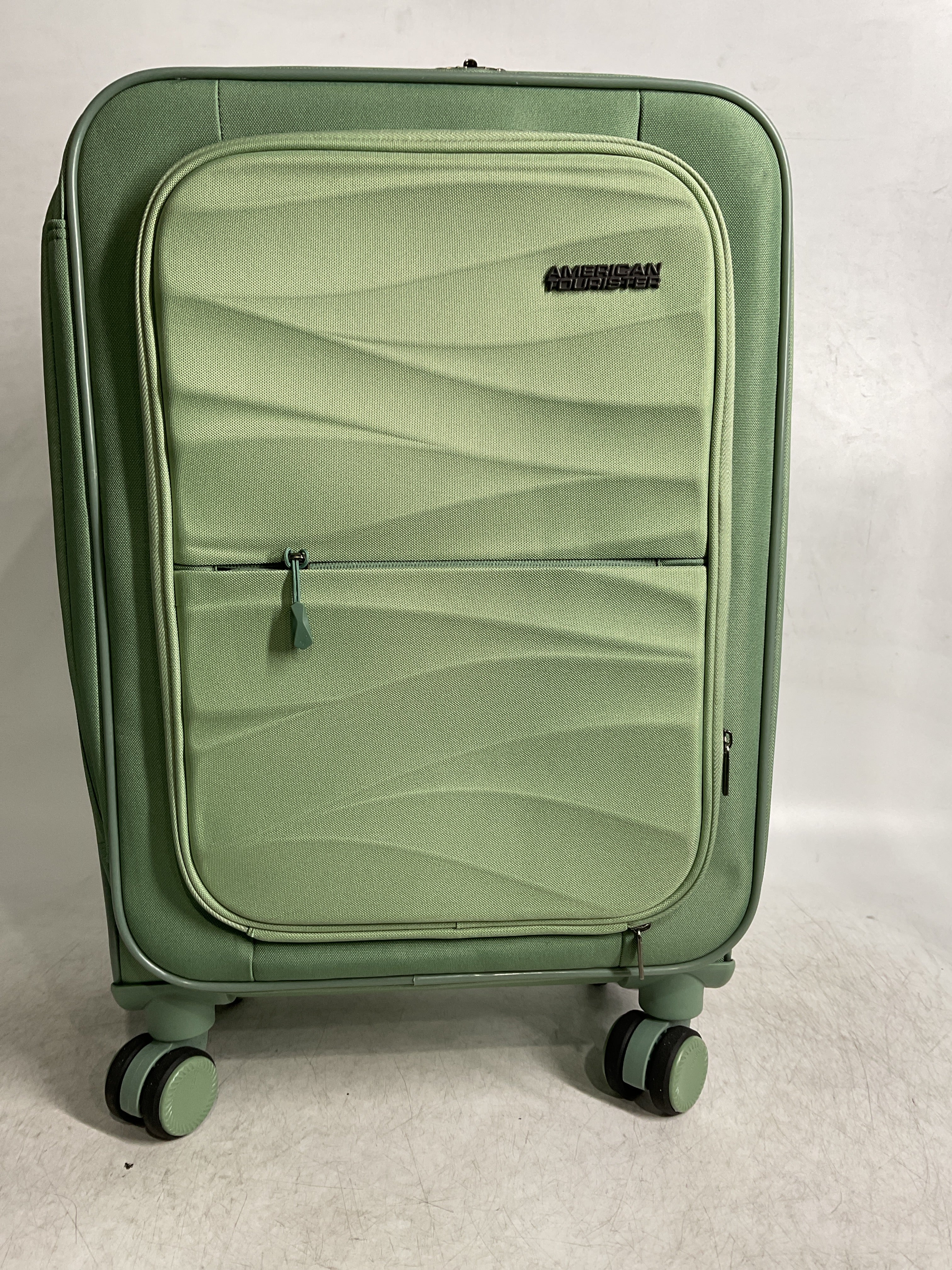 American Tourister Cascade Softside 4 Wheel Spinner, TSA Lock, Lightweight Suitcase, Men and Women ( Sage Green , 20-Inch Spinner ) Sage Green 20 Inch Spinner U4