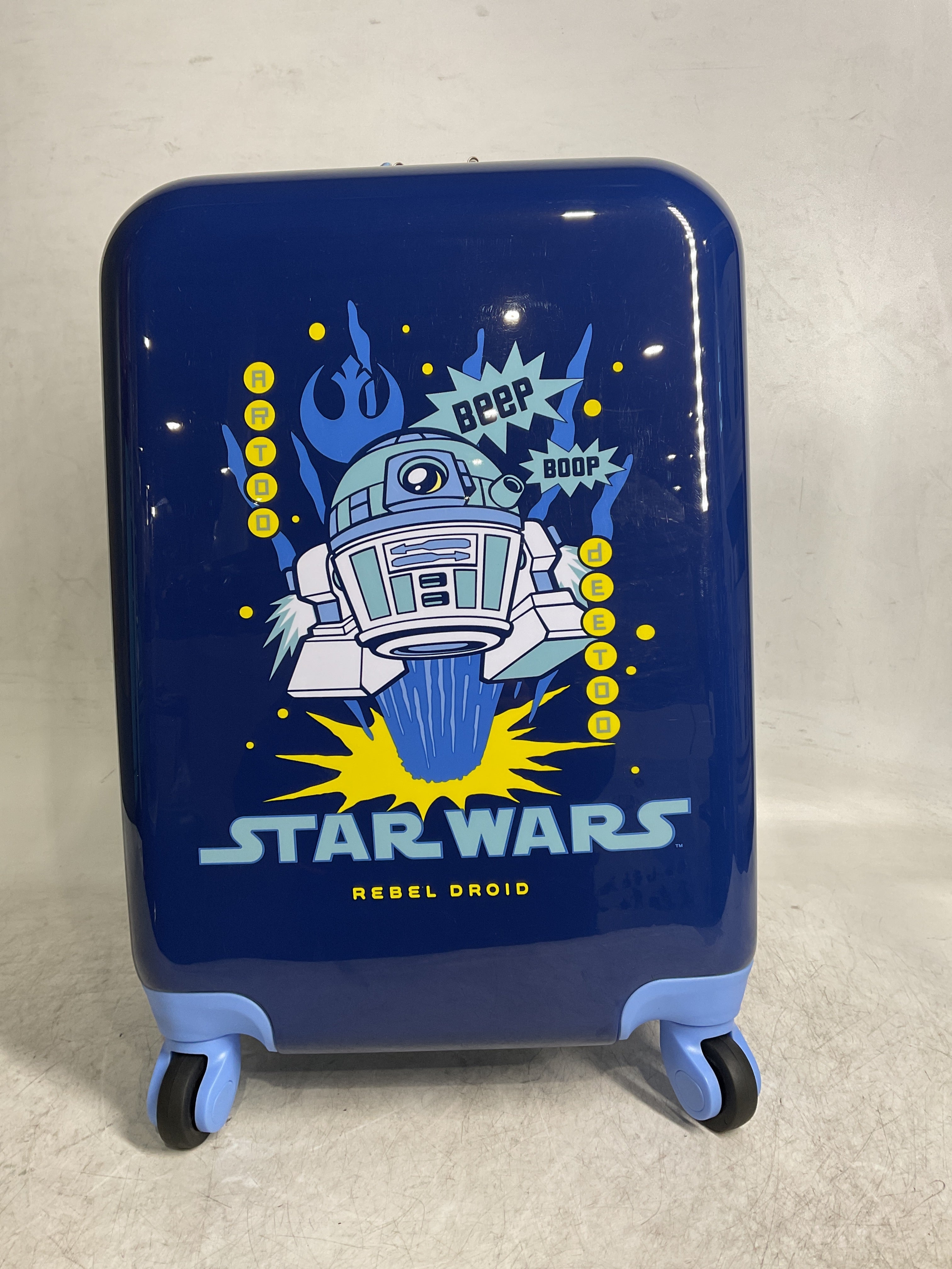 American Tourister Disney Carry-On 18-Inch Hardside Luggage with Spinner Wheels ( R2-D2 , Carry-On 18-Inch ) R2-D2 Carry On 18 Inch U6