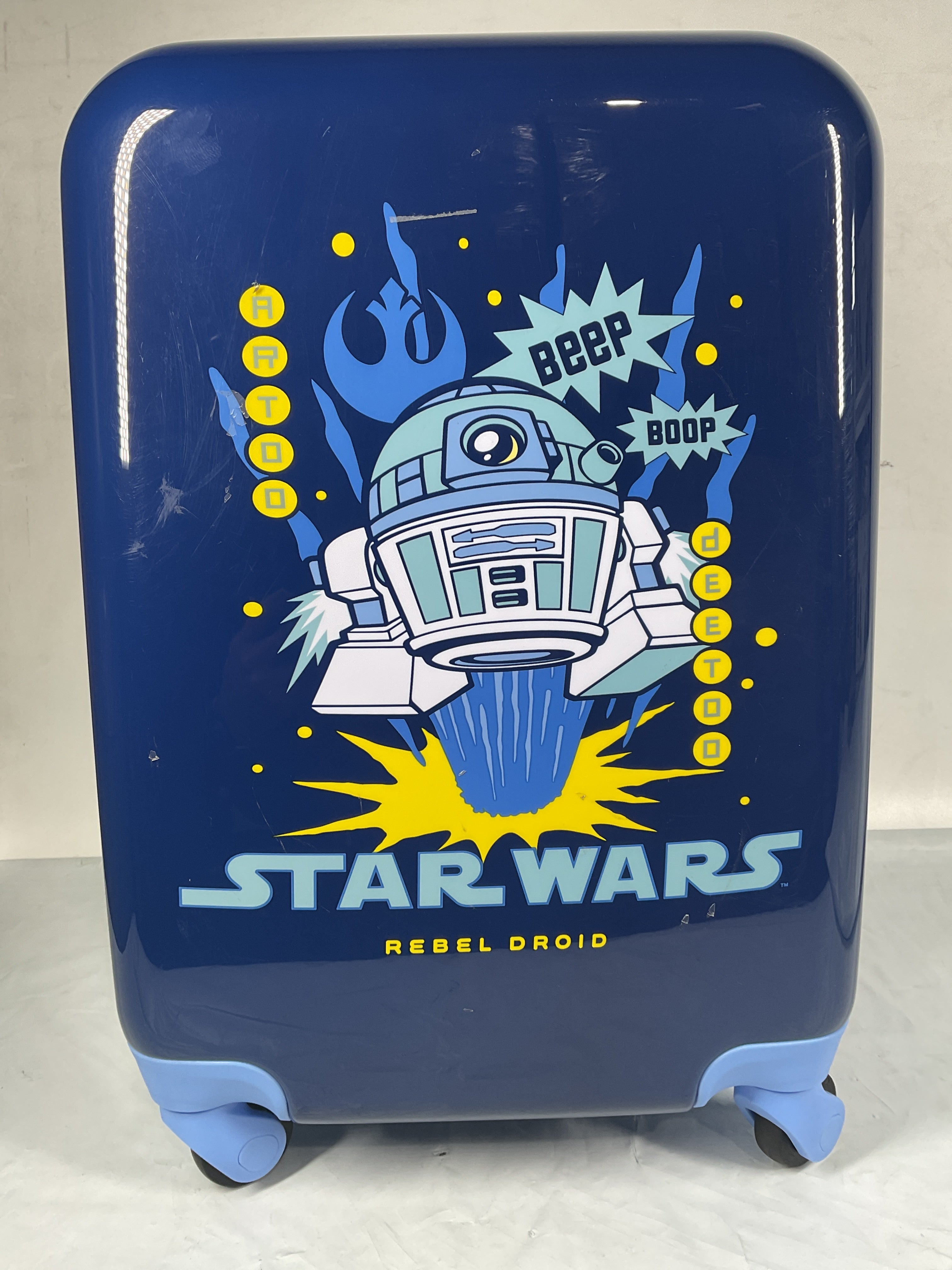 American Tourister Disney Carry-On 18-Inch Hardside Luggage with Spinner Wheels ( R2-D2 , Carry-On 18-Inch ) R2-D2 Carry On 18 Inch U8