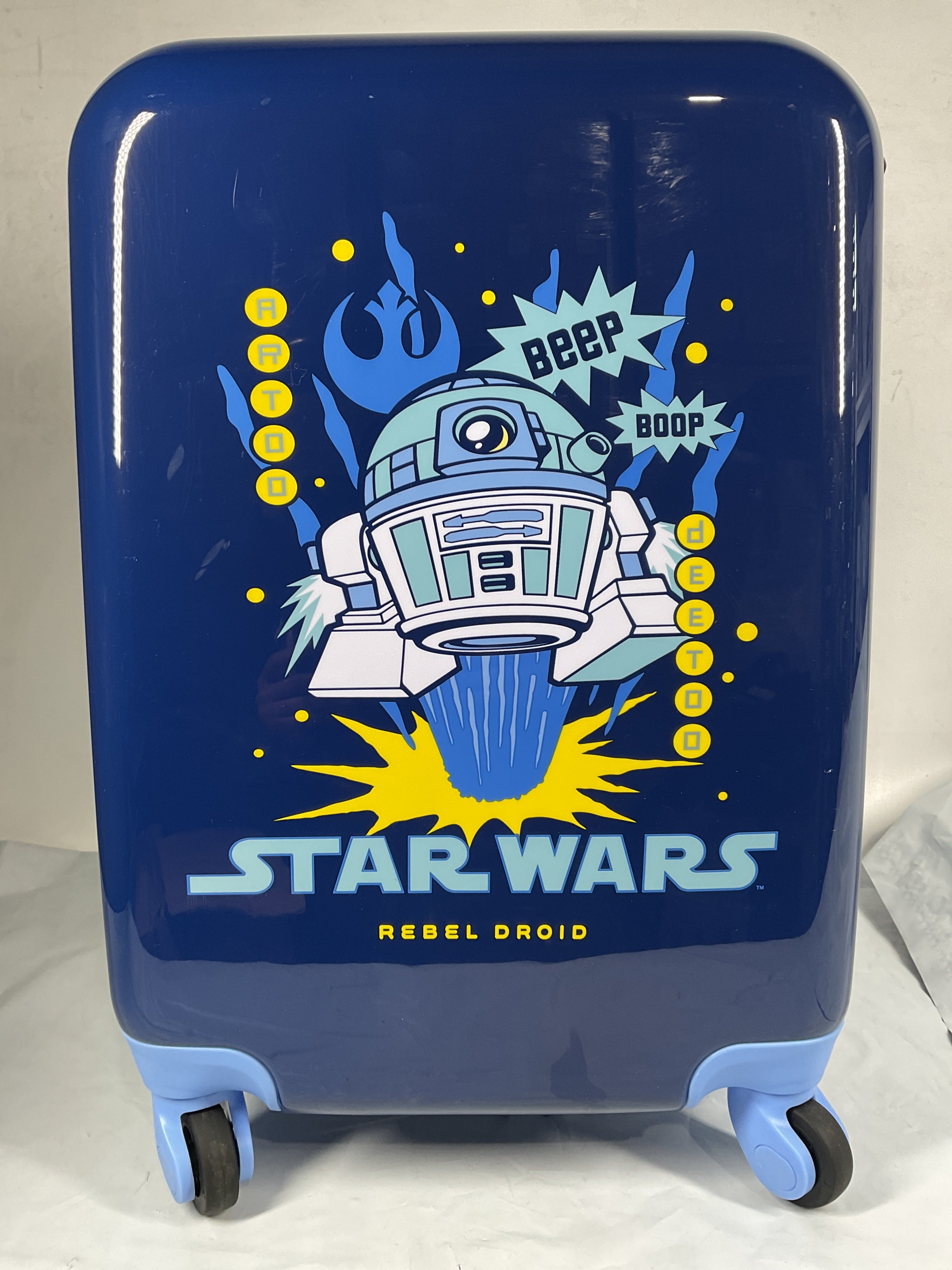 American Tourister Disney Carry-On 18-Inch Hardside Luggage with Spinner Wheels ( R2-D2 , Carry-On 18-Inch ) R2-D2 Carry On 18 Inch U9