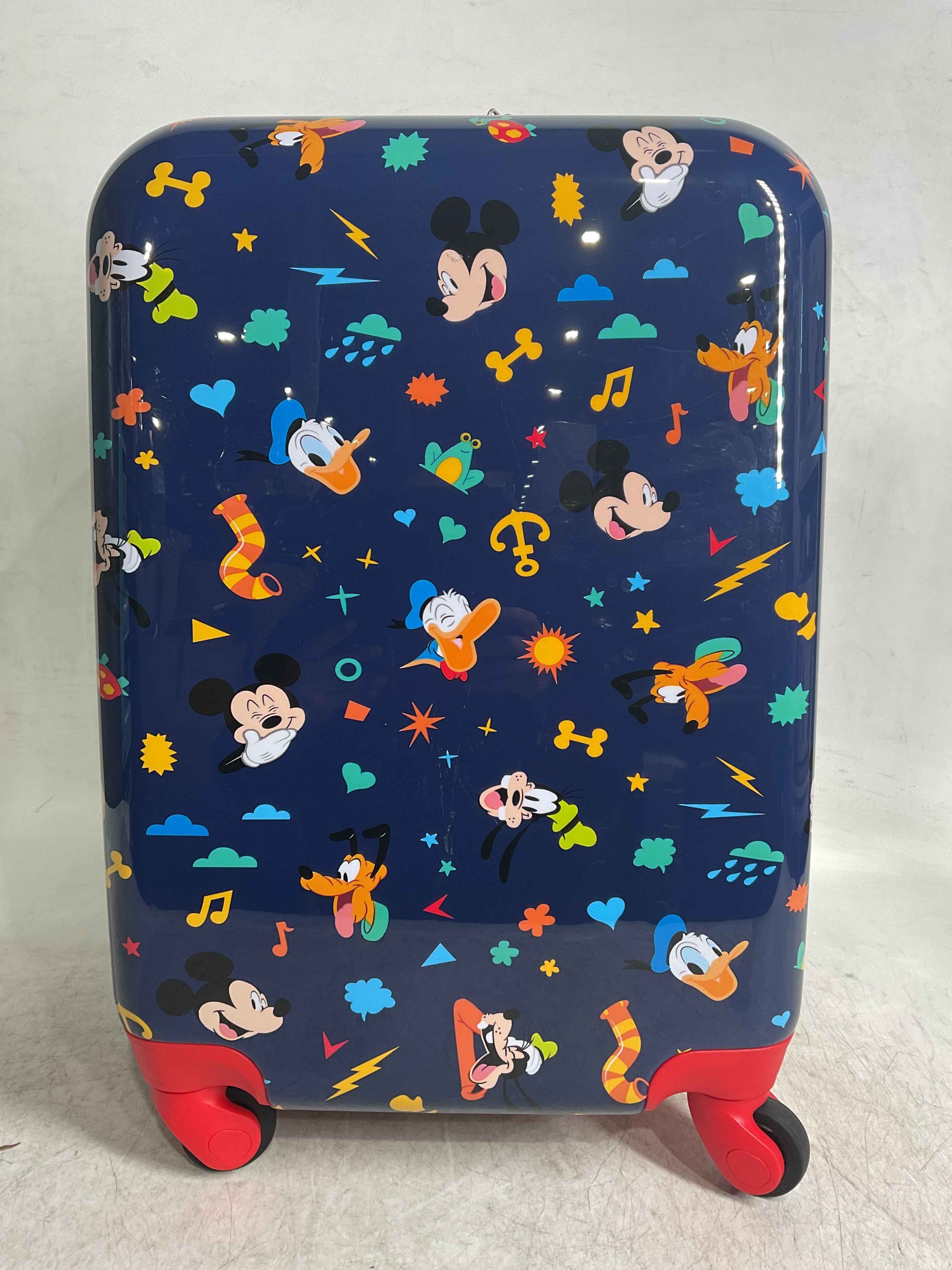 American Tourister Disney Carry-On 18-Inch Hardside Luggage with Spinner Wheels ( Mickey Mouse & Friends , Carry-On 18-Inch ) Mickey Mouse & Friends Carry On 18 Inch U1