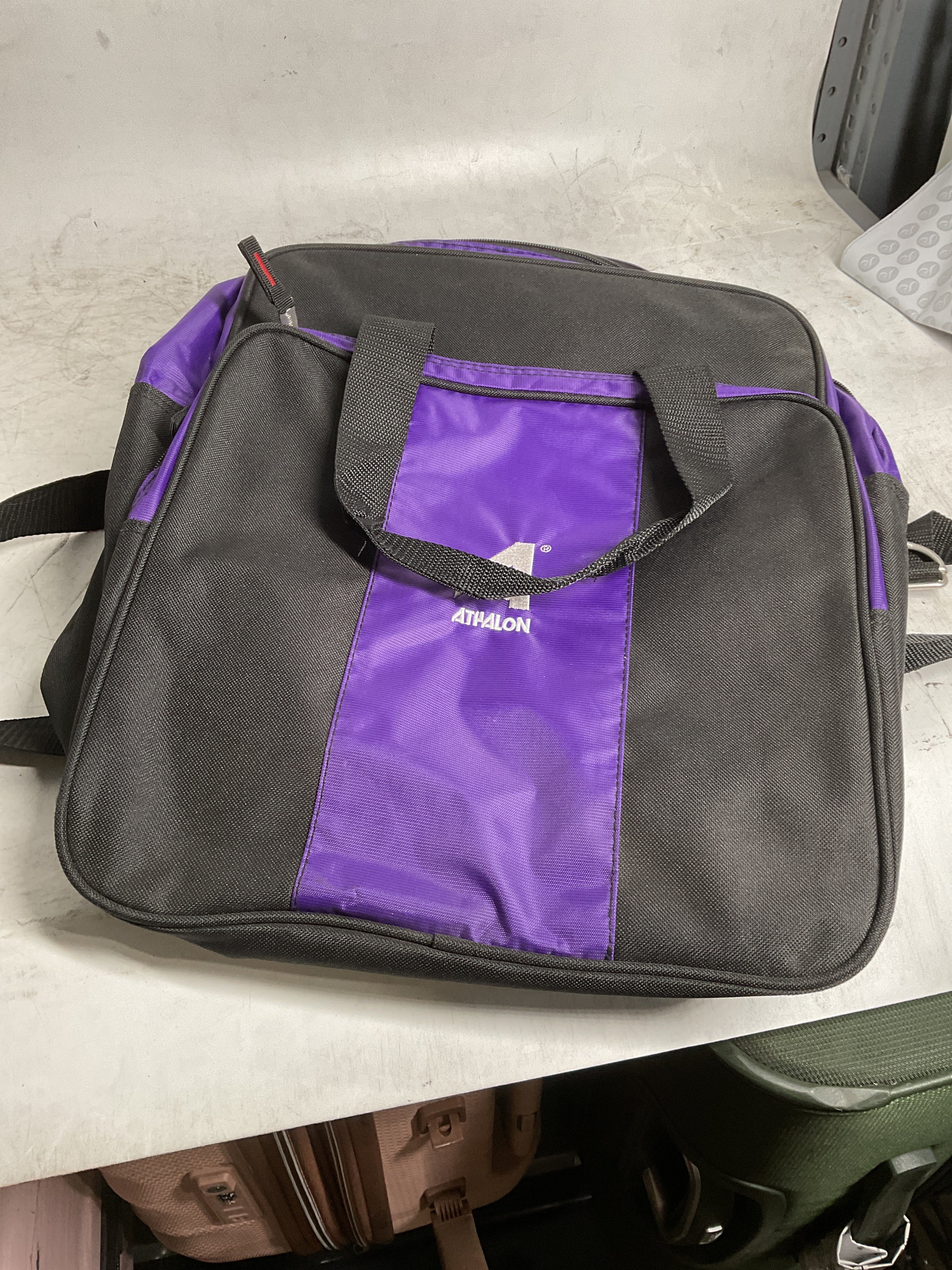Athalon Deluxe Two-Piece Ski & Boot Bag Combo ( Black/Purple ) Black/Purple  U1