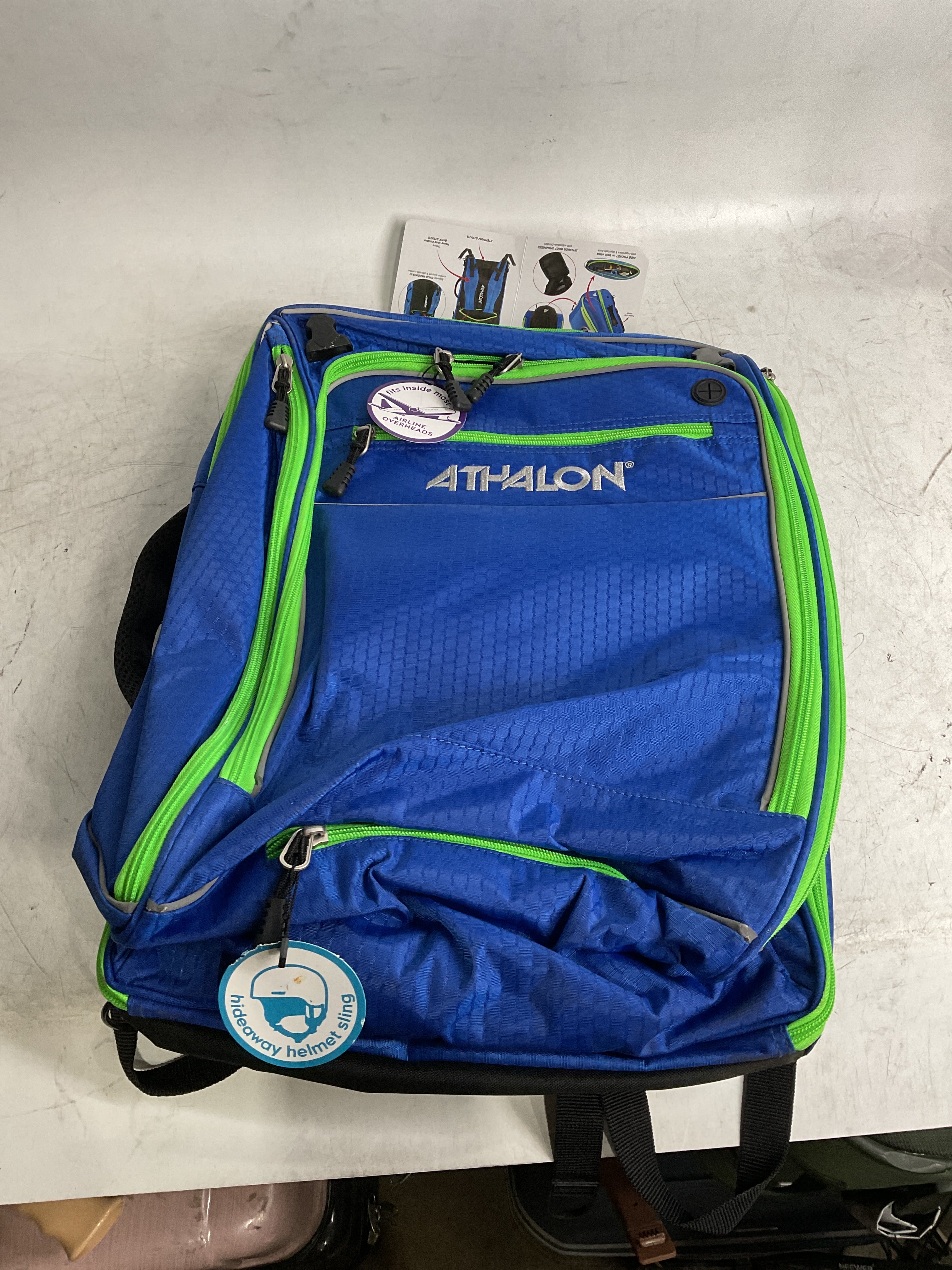 Athalon "Onboard" Convertible Boot Bag ( Cobalt Blue/Green , One Size ) Cobalt Blue/Green One Size U2