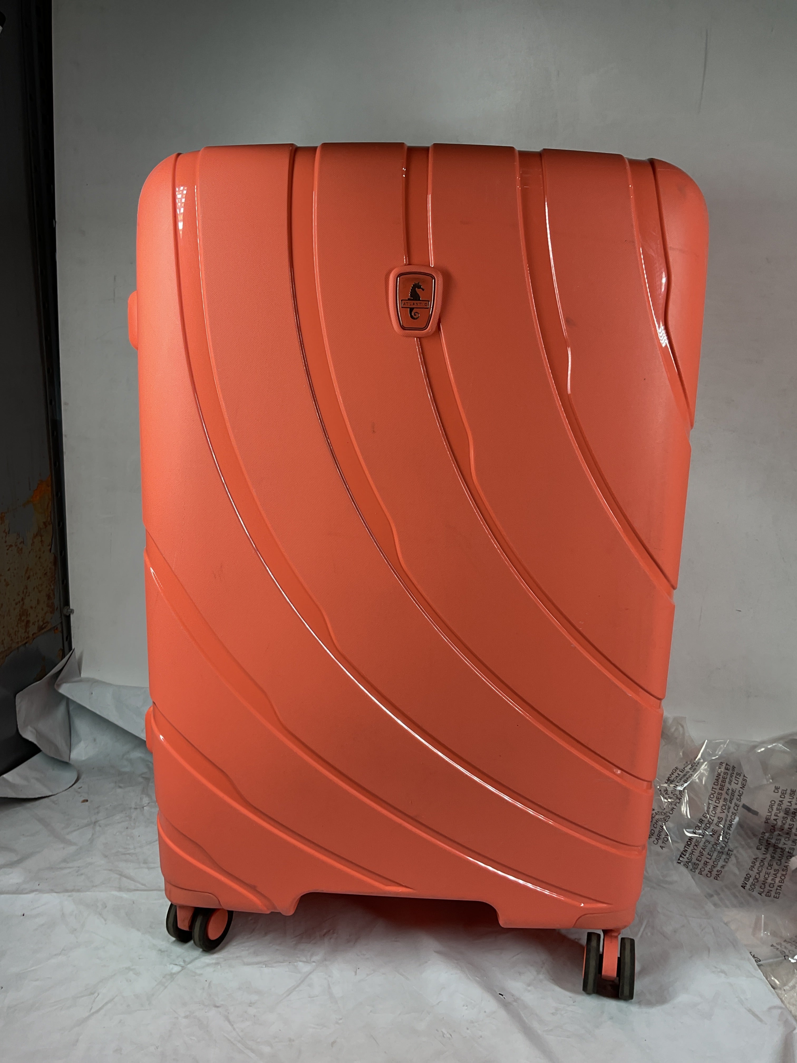 Atlantic Luggage Carry-on Expandable, Hardside Spinner ( Coral Orange , Carry On 21 Inch ) Coral Orange Carry On 21 Inch U2