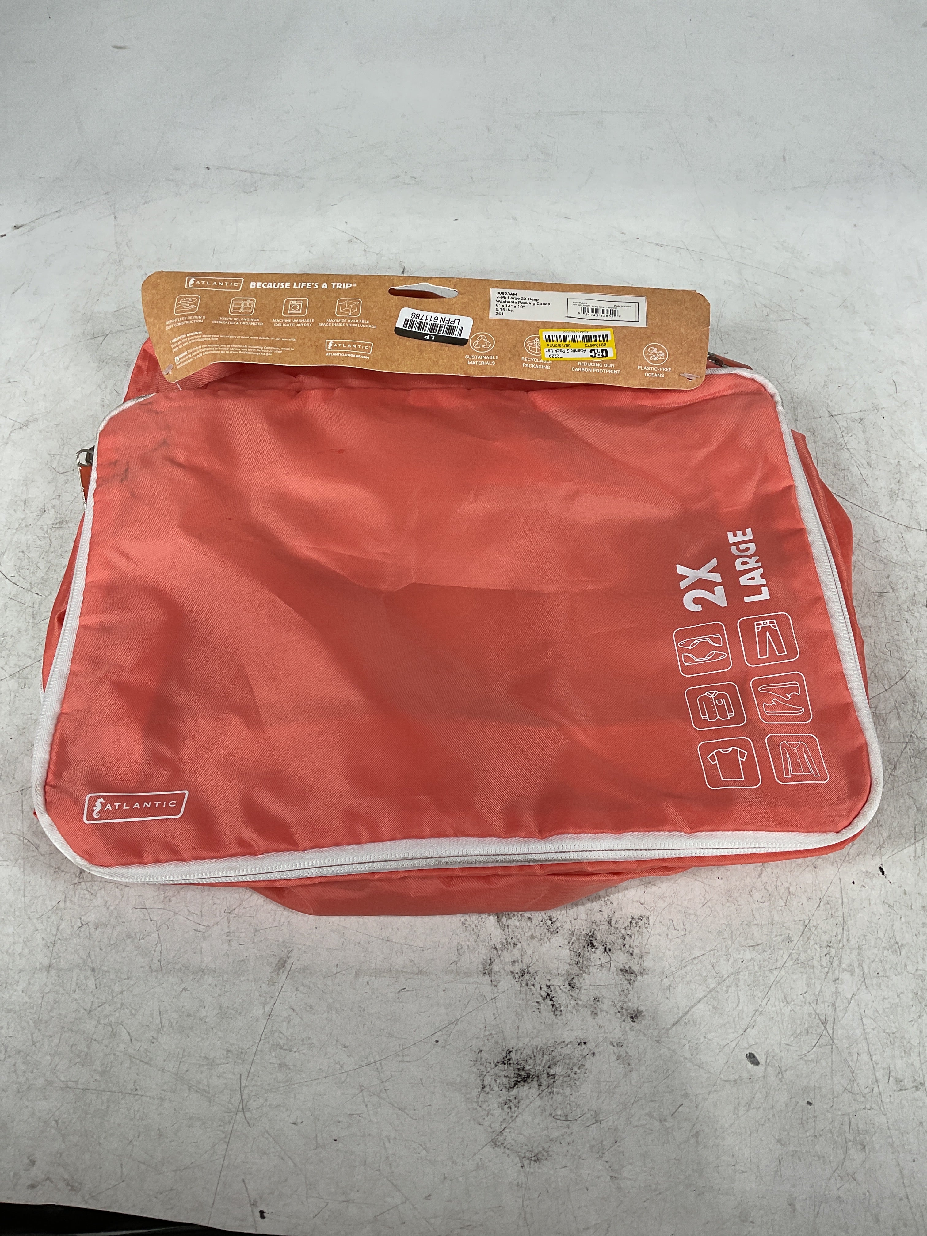 Atlantic 2 Pack Large 2X Deep Washable Packing Cubes U1