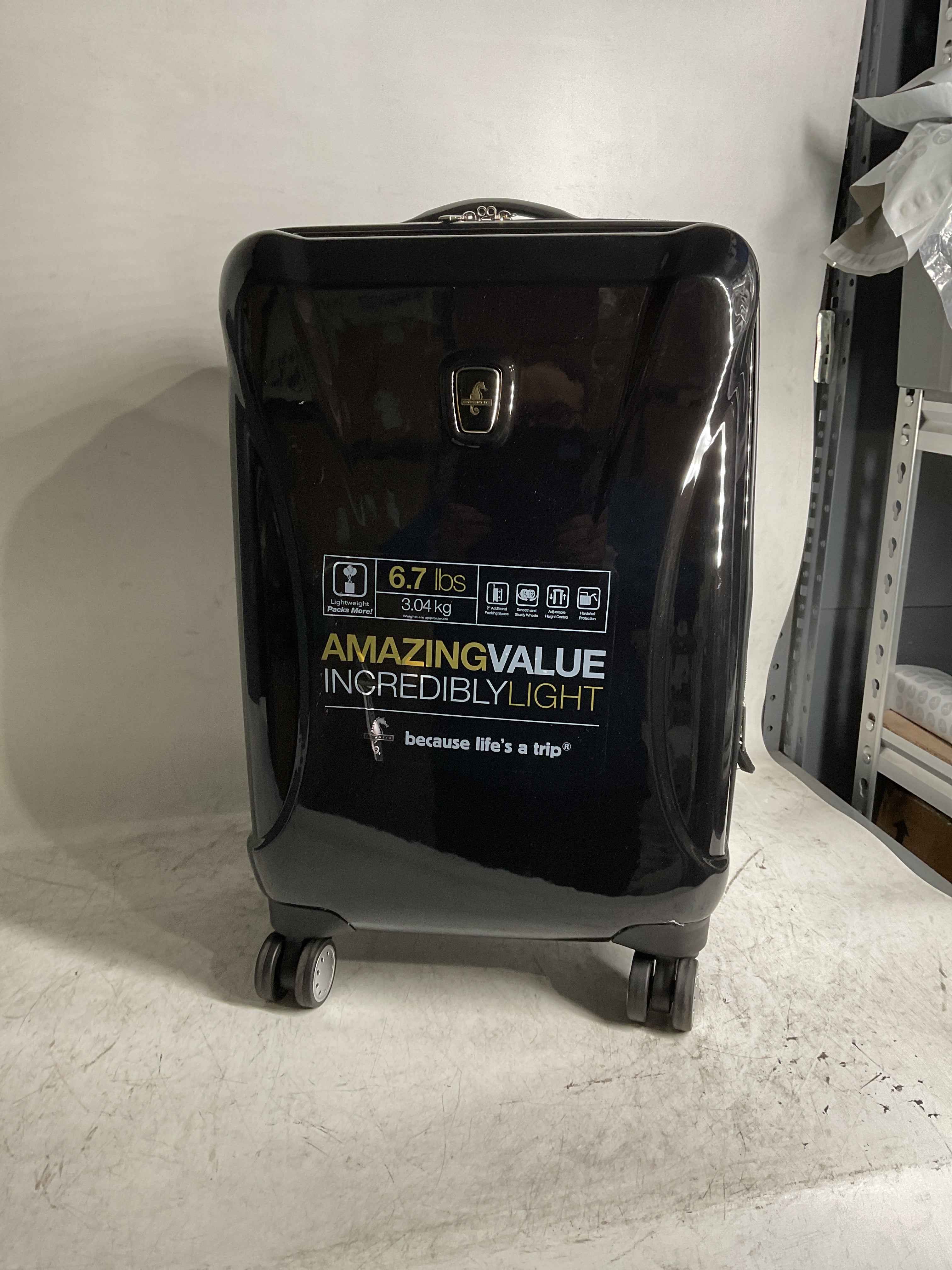 Atlantic Ultra Lite 4 Hardside | 21-Inch Carry-On Expandable Spinner ( Jade Black , One Size ) Jade Black One Size U1