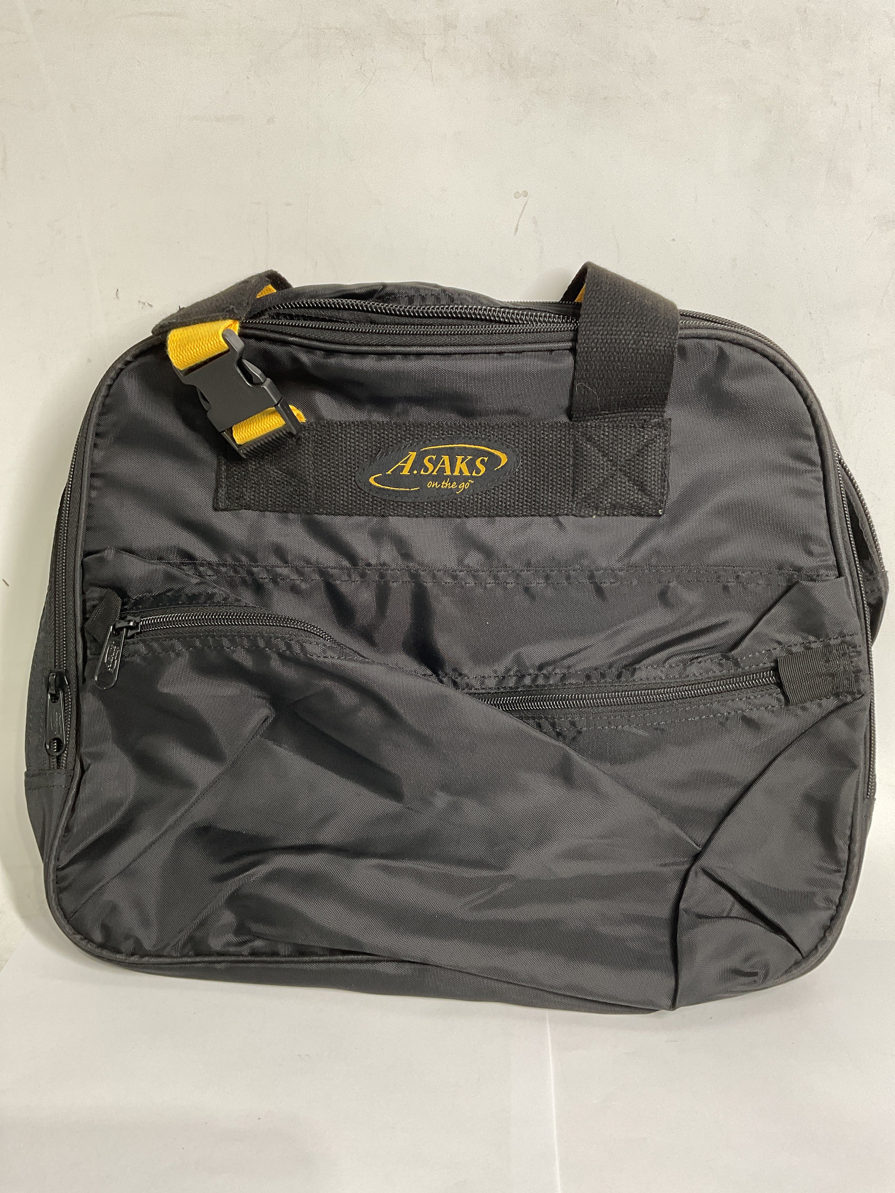 A.Saks EXPANDABLE 16 Deluxe Tote Bag ( Black , One Size ) Black One Size U2