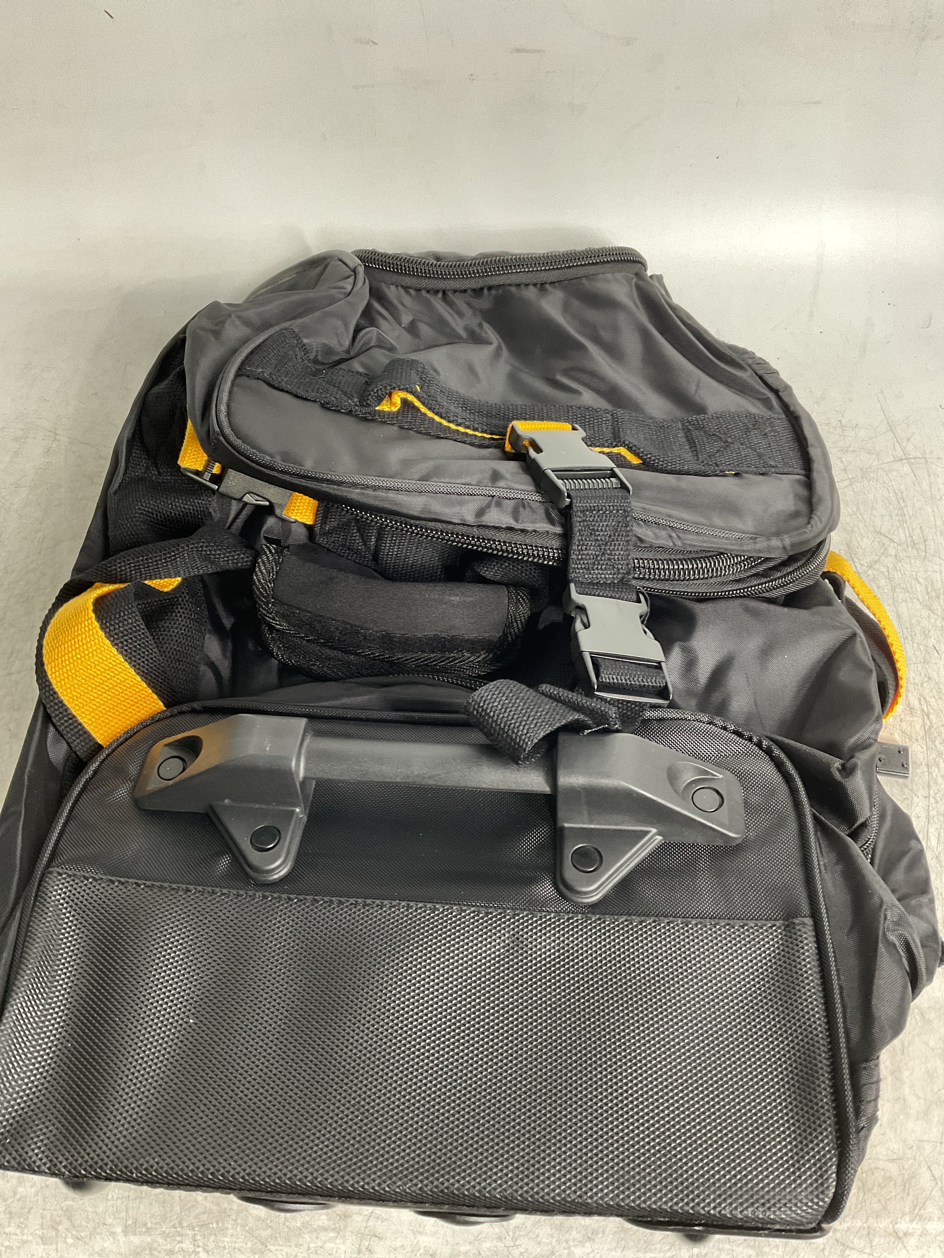 A.Saks 20” EXPANDABLE Wheeled Duffel ( Black , One Size ) Black One Size U14