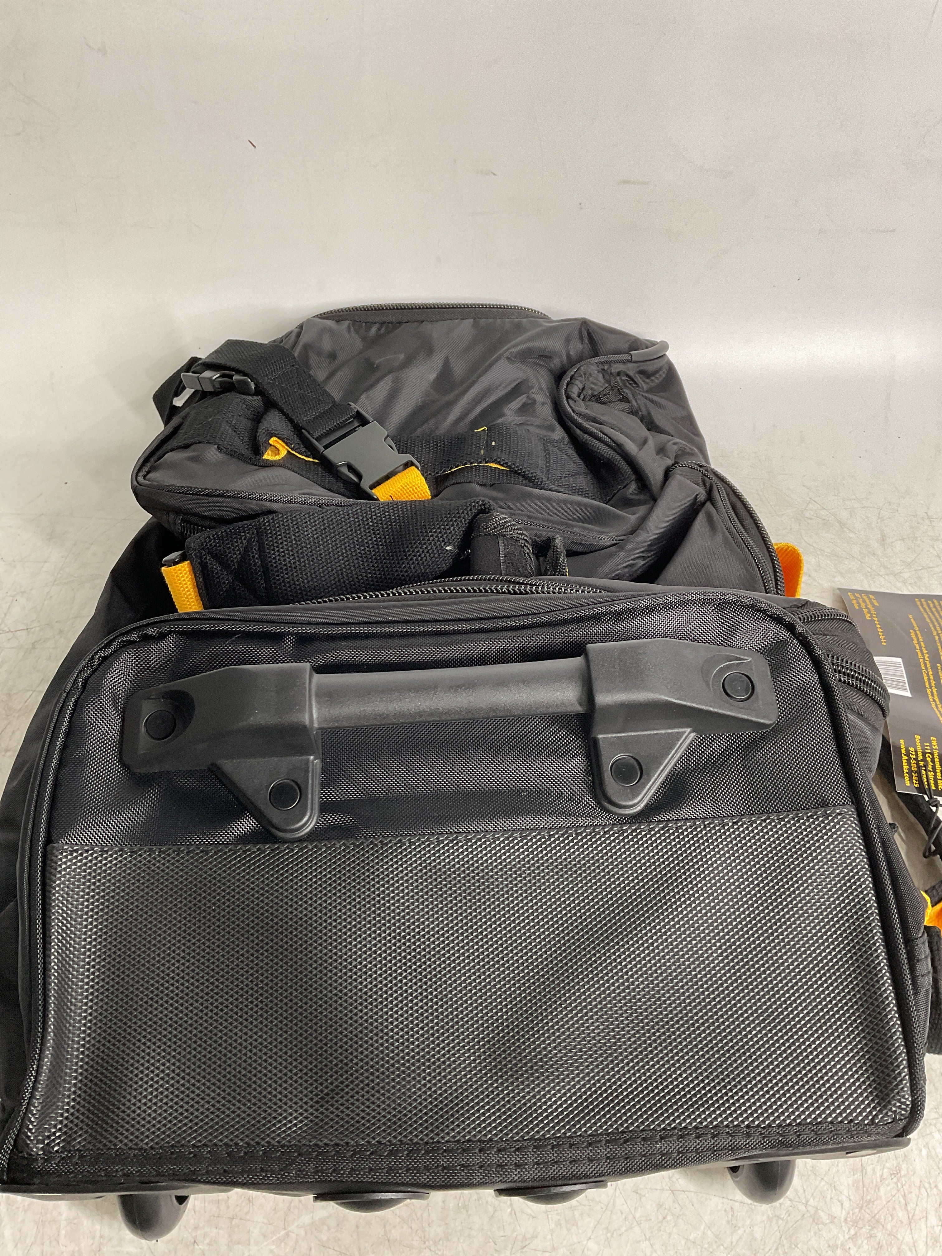 A.Saks 20” EXPANDABLE Wheeled Duffel ( Black , One Size ) Black One Size U16