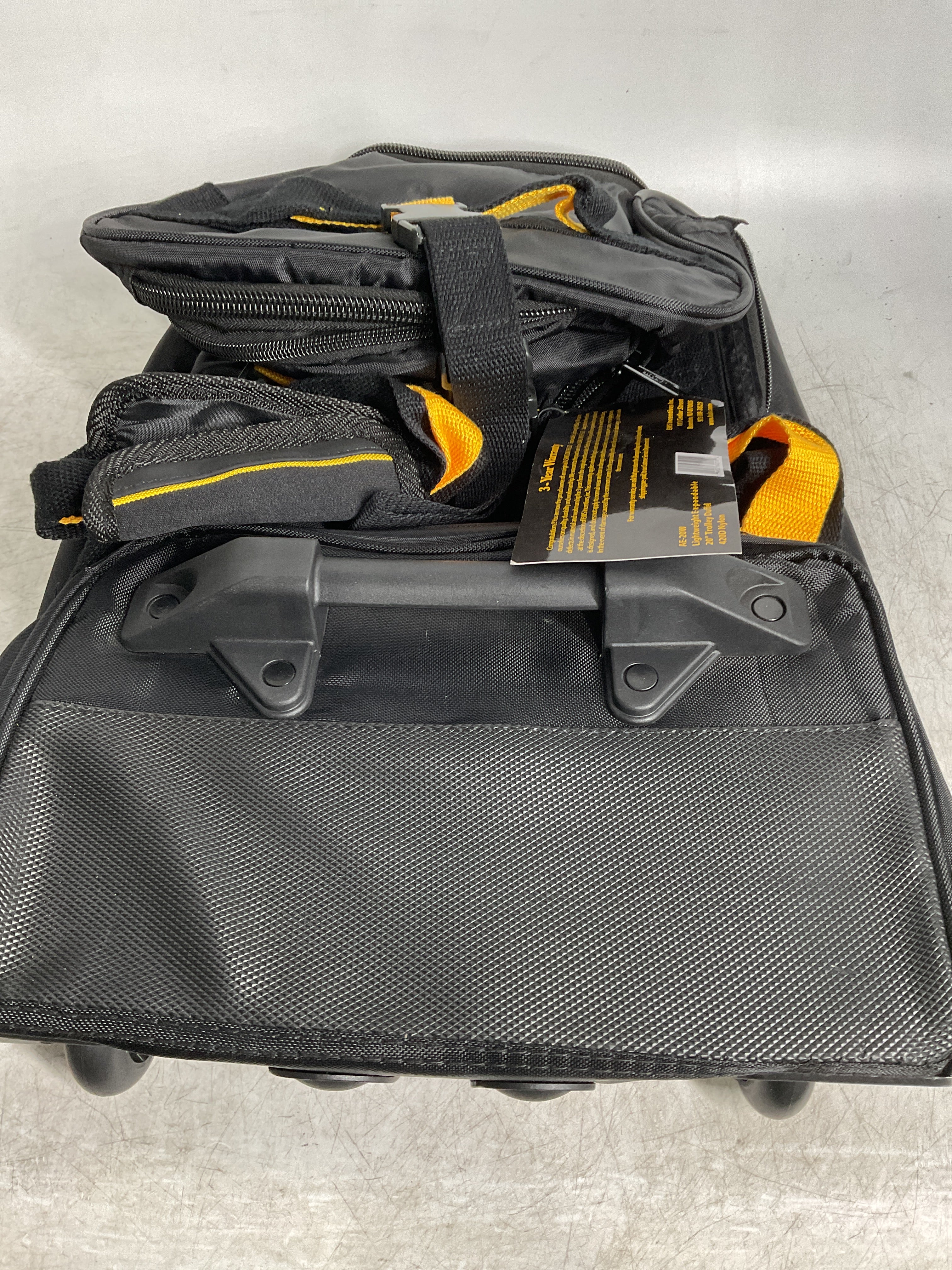 A.Saks 20” EXPANDABLE Wheeled Duffel ( Black , One Size ) Black One Size U19