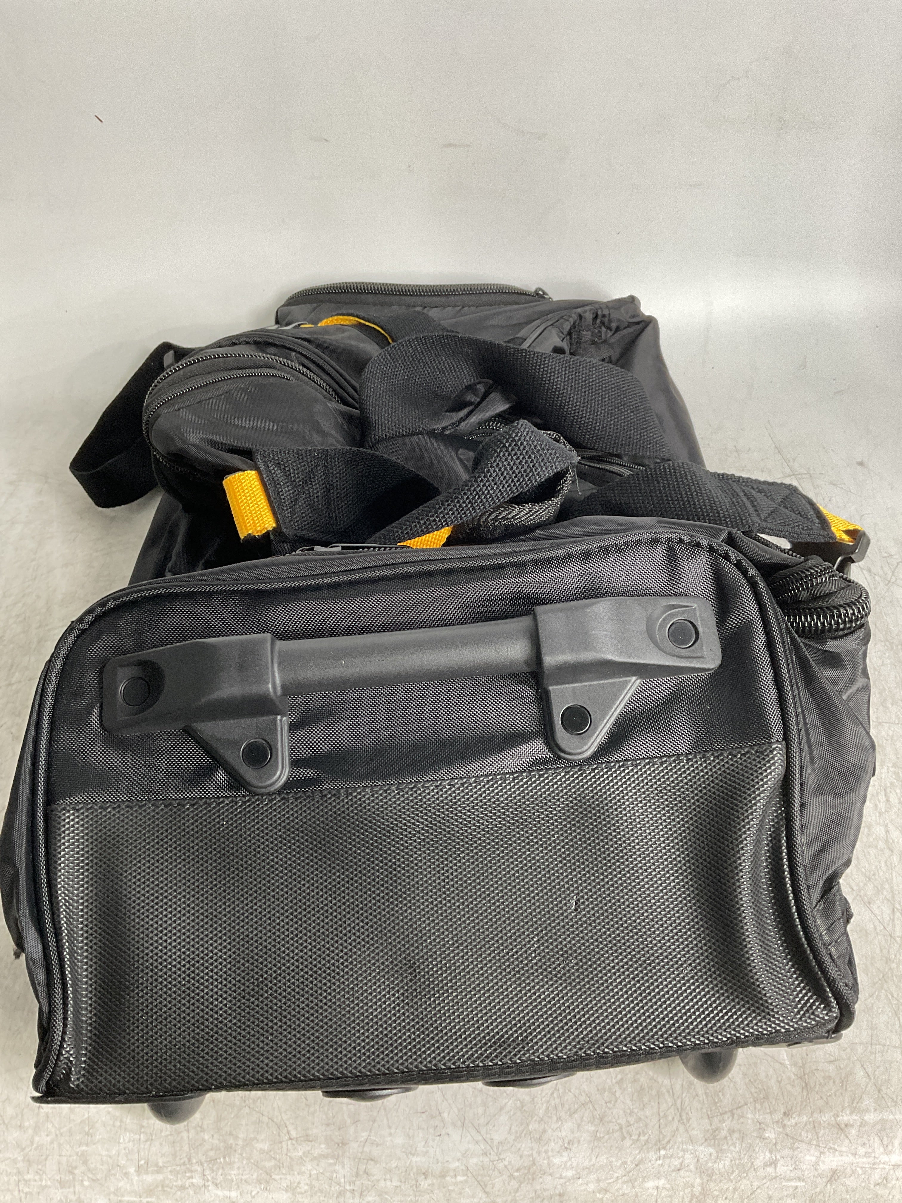 A.Saks 20” EXPANDABLE Wheeled Duffel ( Black , One Size ) Black One Size U7