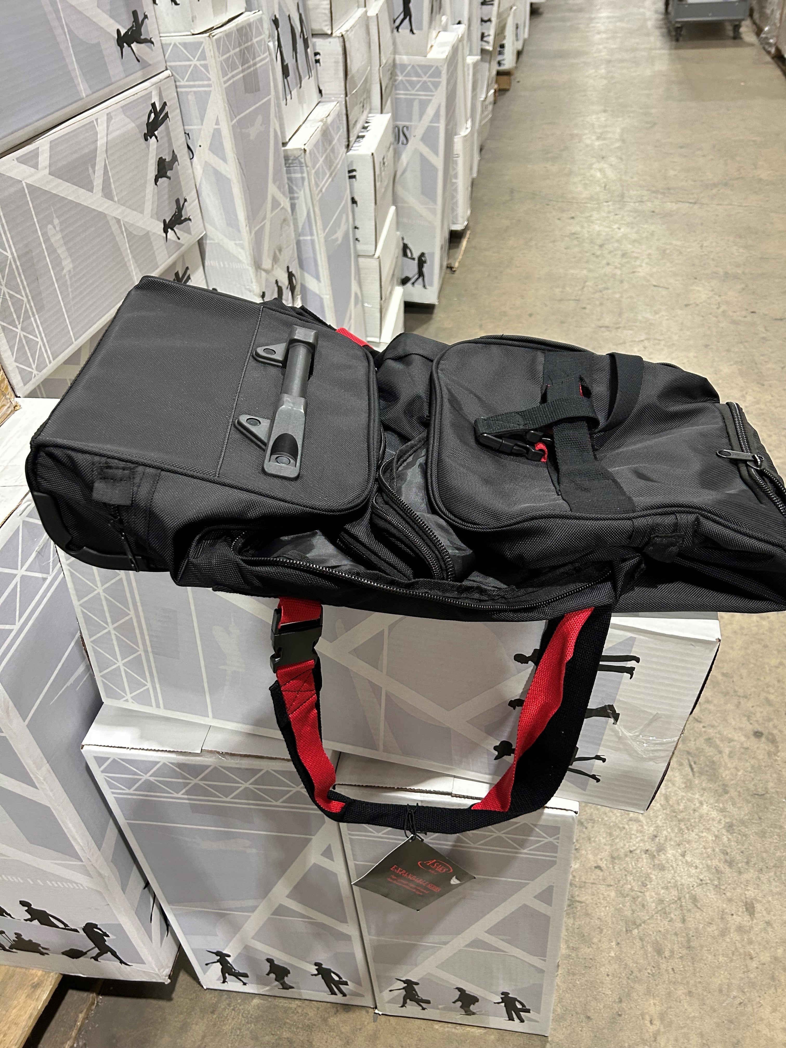 A.SAKS Luggage Lightweight Rolling Trolley Duffel with Wheels U2