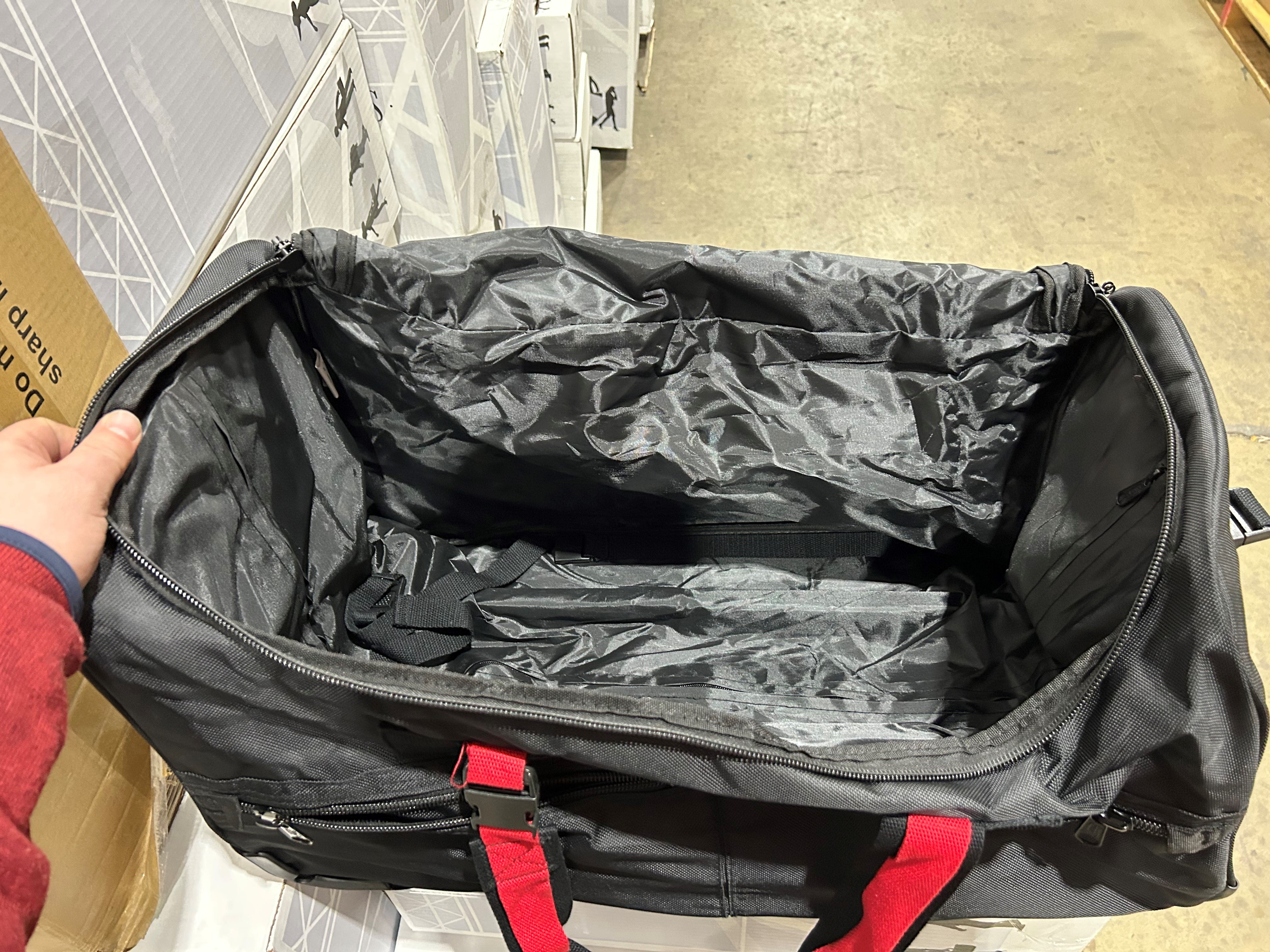 A.SAKS Luggage Lightweight Rolling Trolley Duffel with Wheels U2