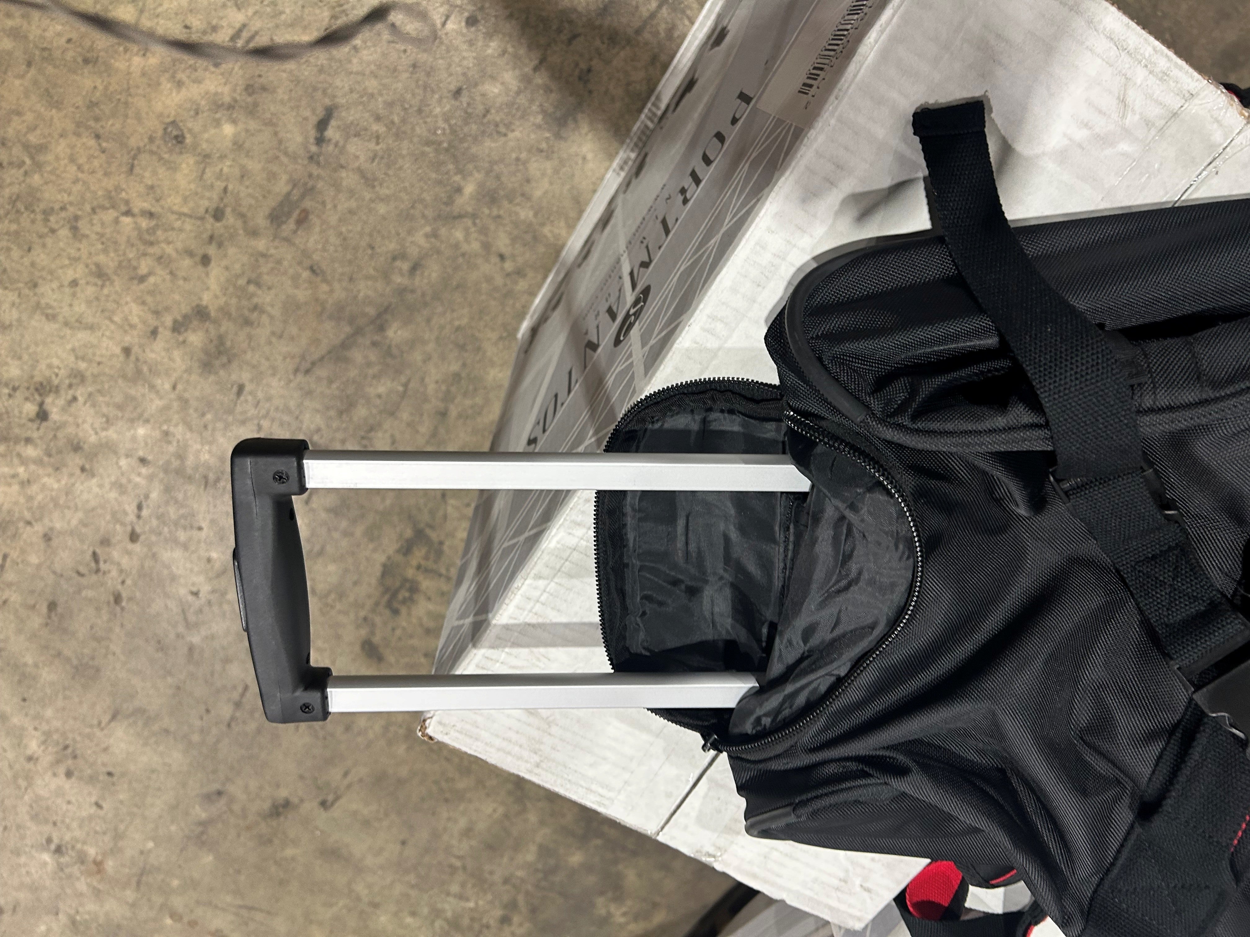 A.SAKS Luggage Lightweight Rolling Trolley Duffel with Wheels U1