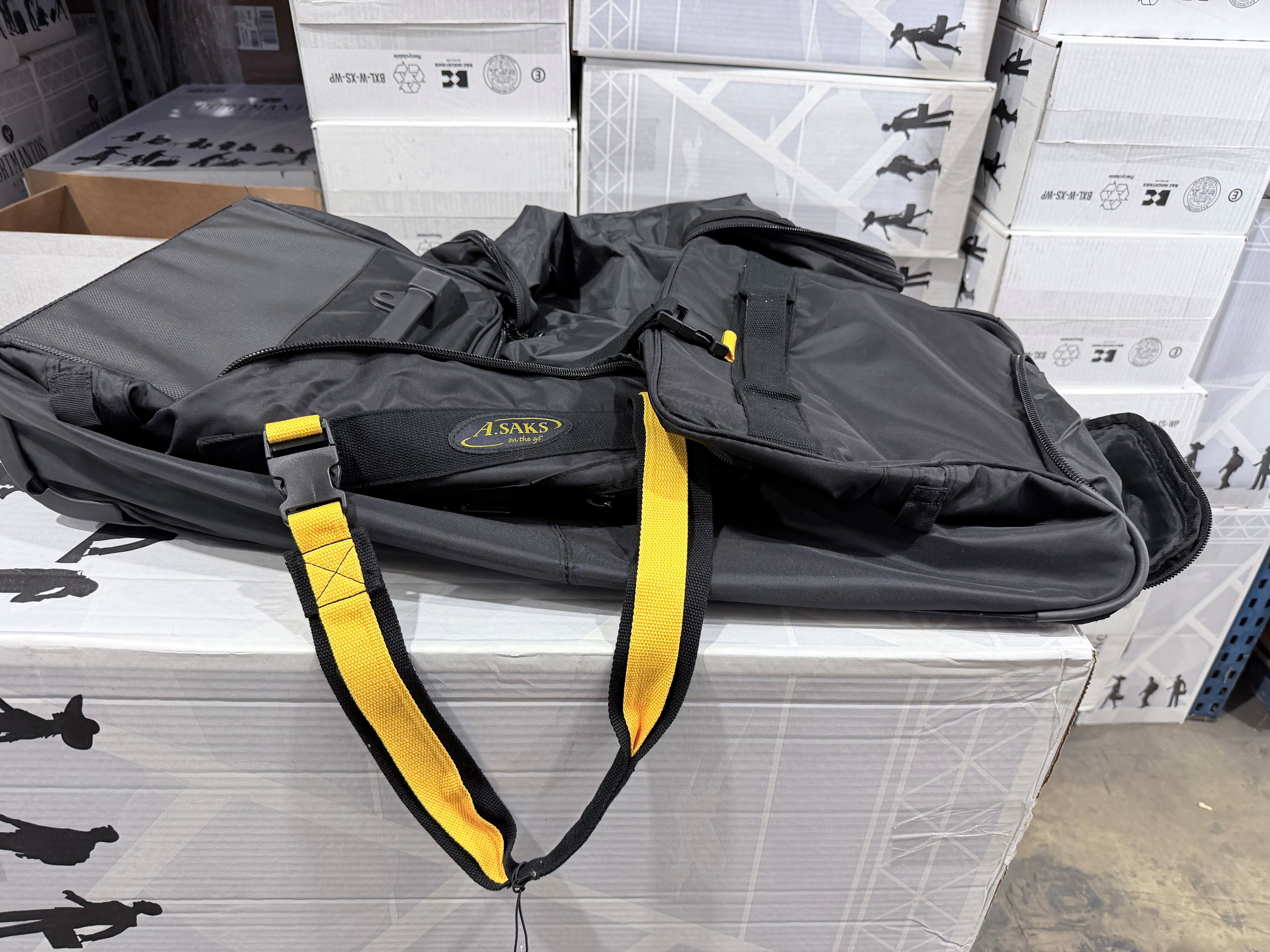 A.SAKS Luggage Lightweight Rolling Trolley Duffel with Wheels U3