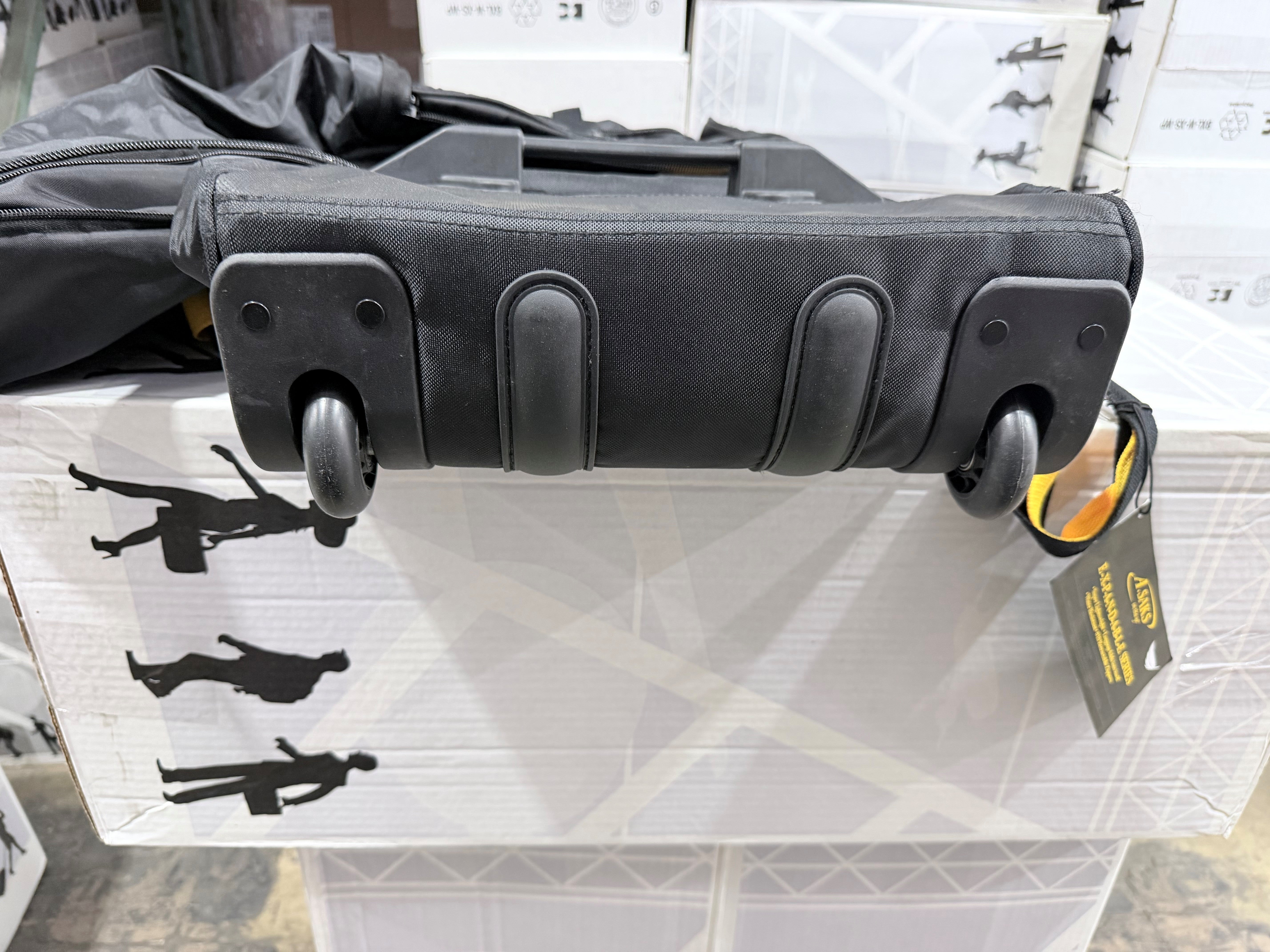 A.SAKS Luggage Lightweight Rolling Trolley Duffel with Wheels U3