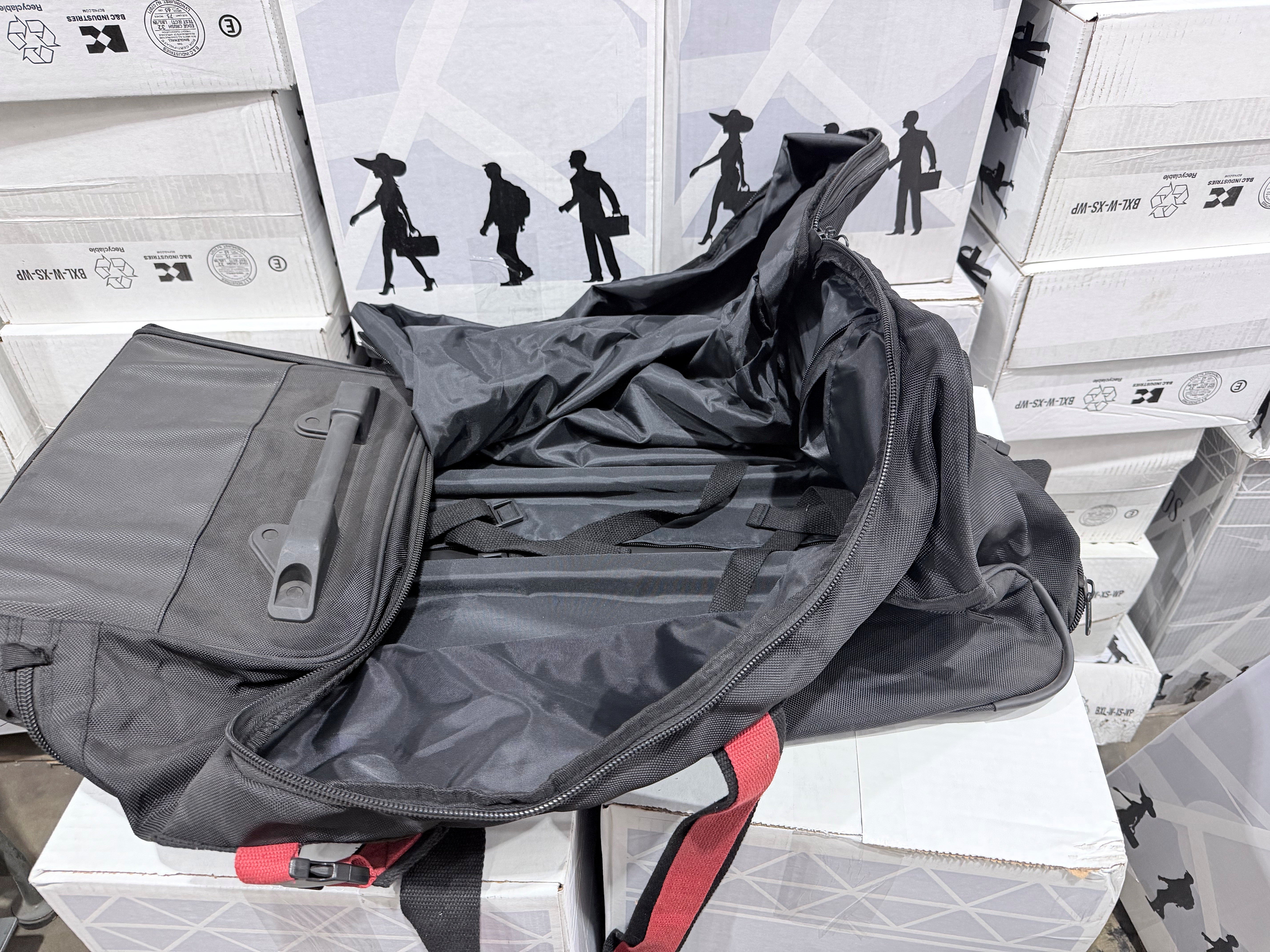 A.SAKS Luggage Lightweight Rolling Trolley Duffel with Wheels U2