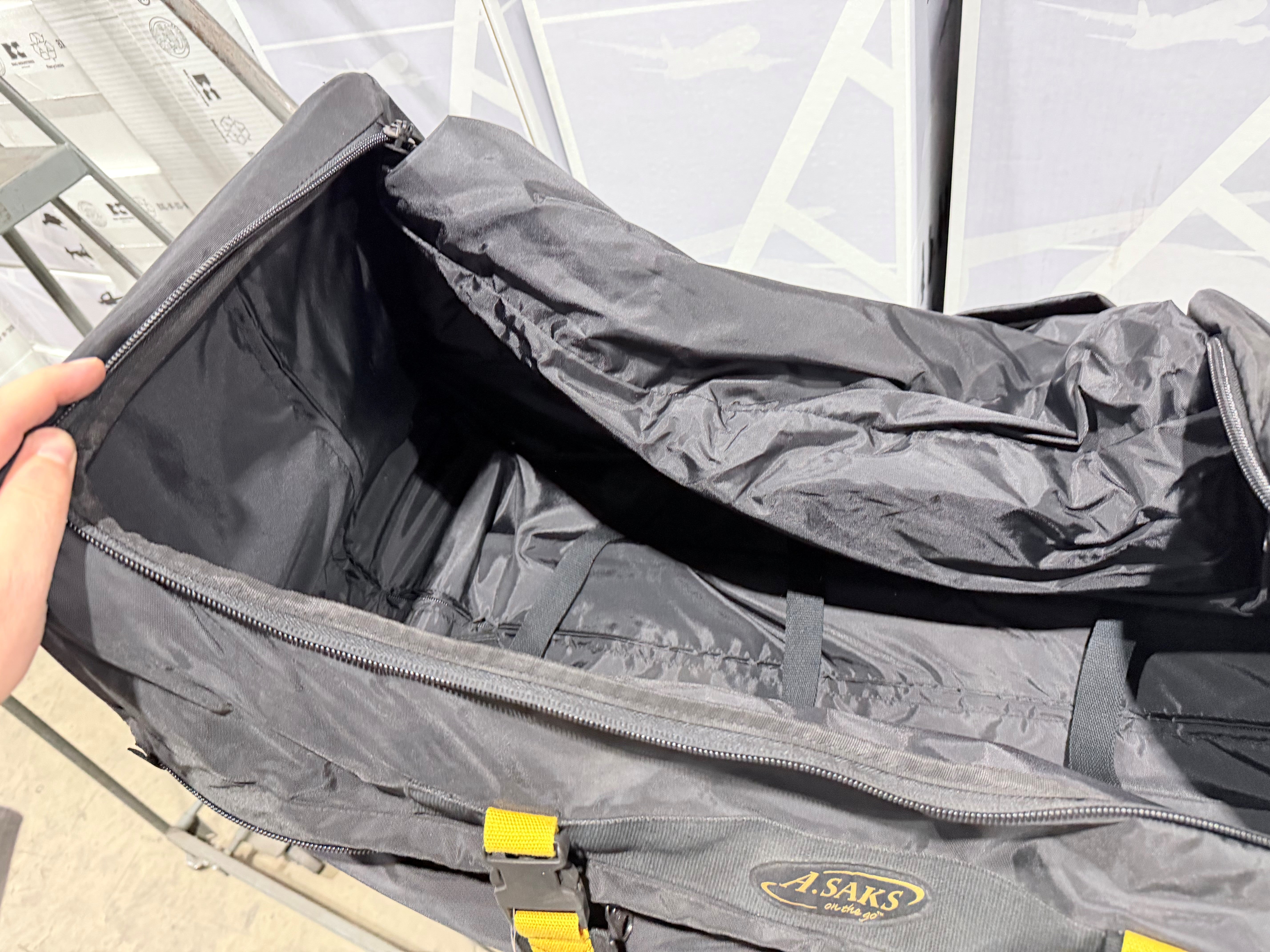 A.SAKS Luggage Lightweight Rolling Trolley Duffel with Wheels U4