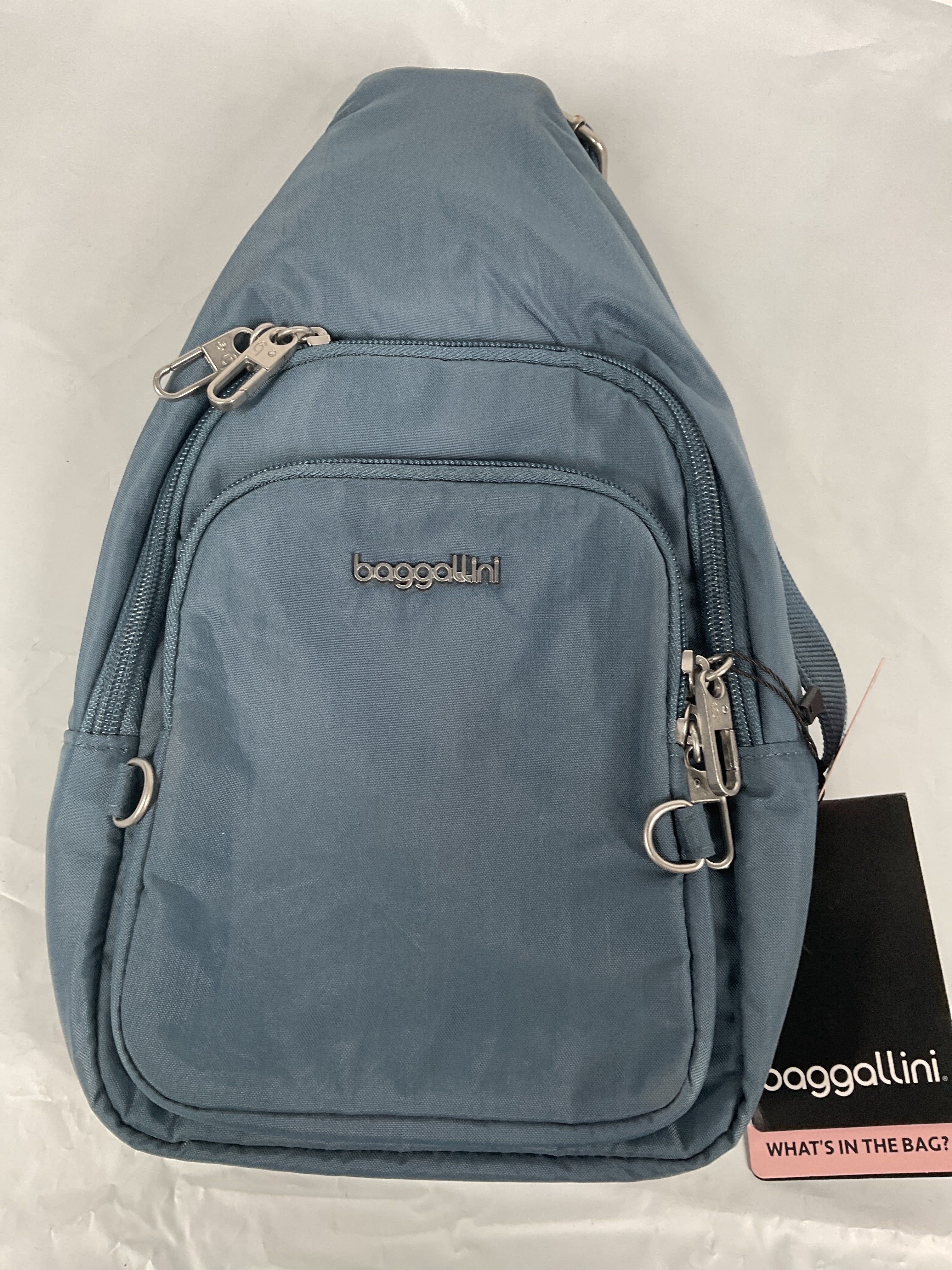 Baggallini Securtex Anti-Theft Daytripper Sling ( Mist , One Size ) Mist One Size U1