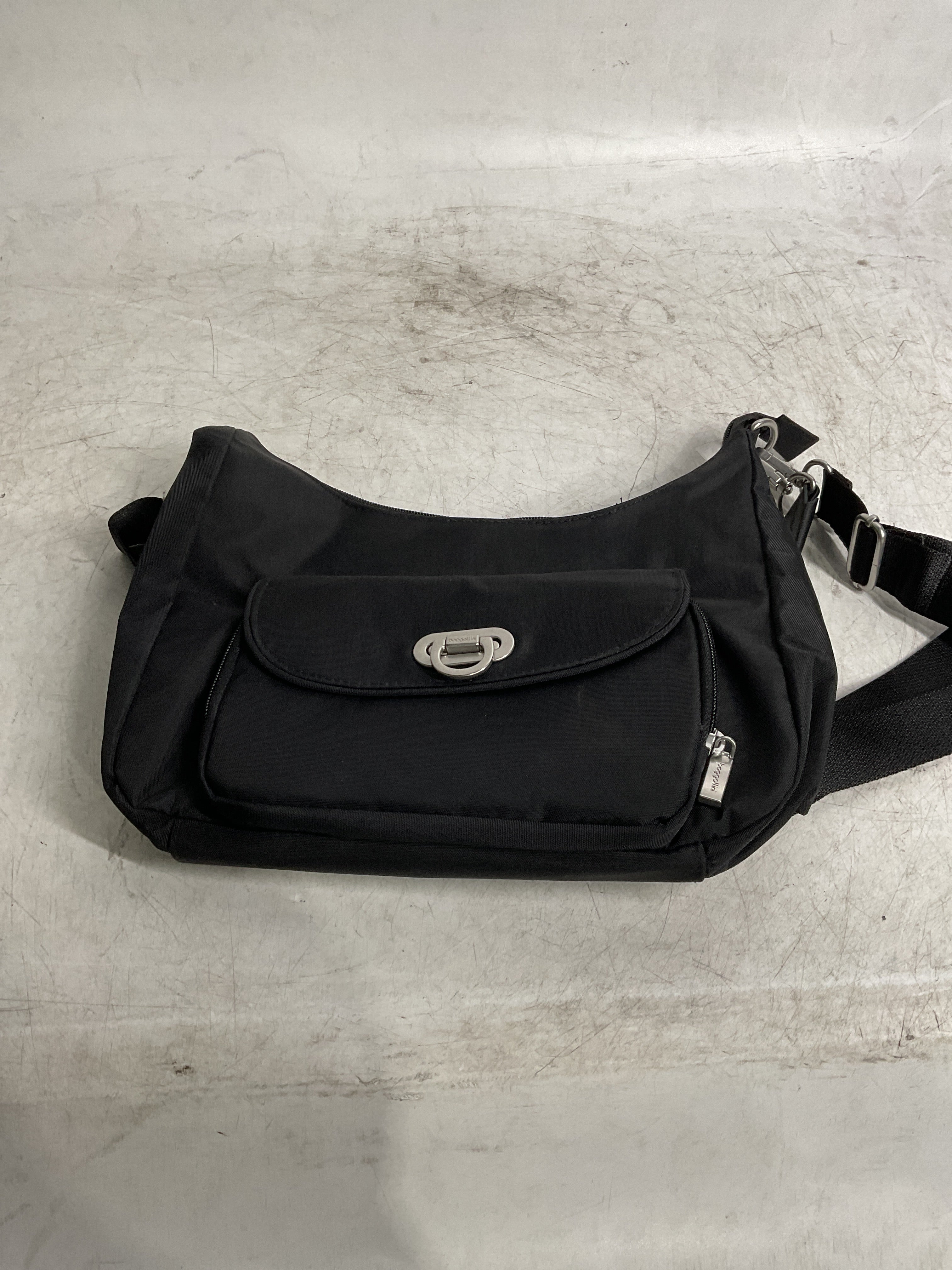 Baggallini Coastal Flip Lock Camera Bag Crossbody ( Black , One Size ) Black One Size U1