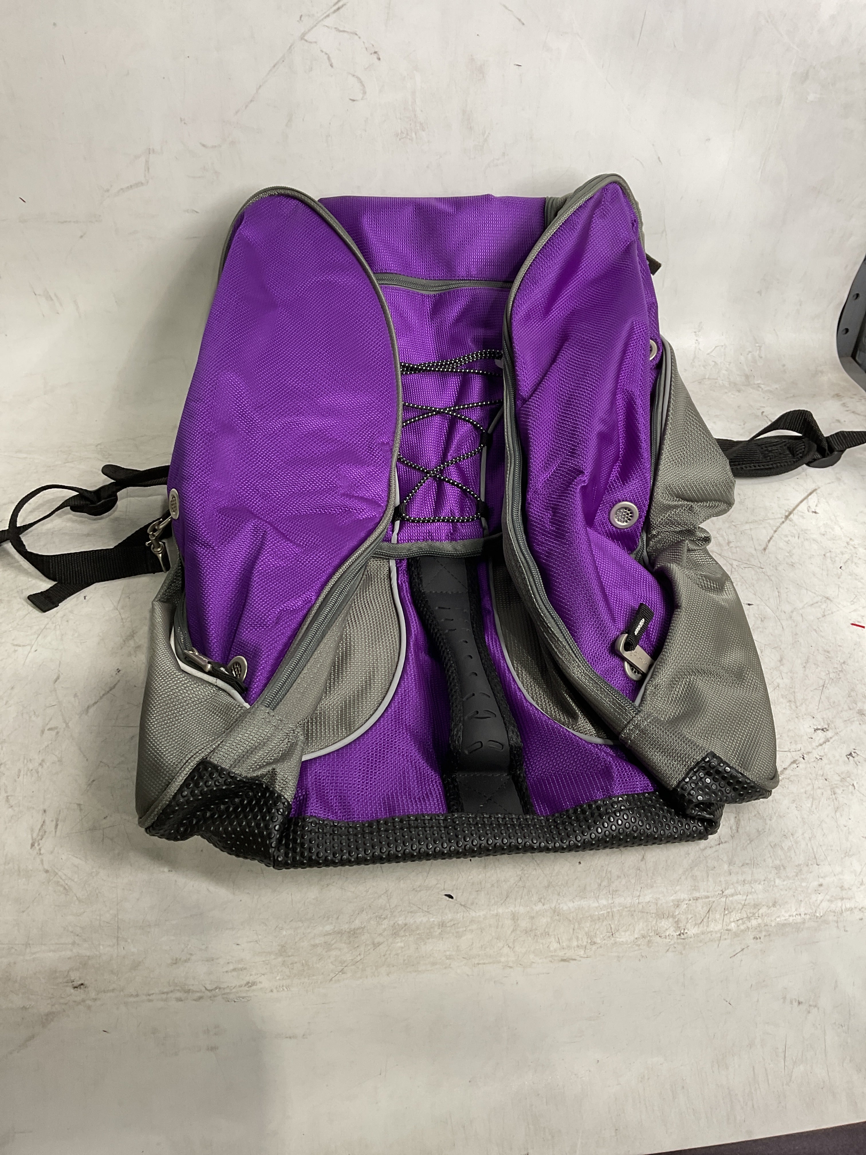 Athalon Everything Ski Boot Bag and Backpack Plus– Ski - Snowboard – Holds Everything – (Ski Boots, Helmet, Goggles, Gloves) ( Purple/Black , One Size ) Purple/Black One Size U3