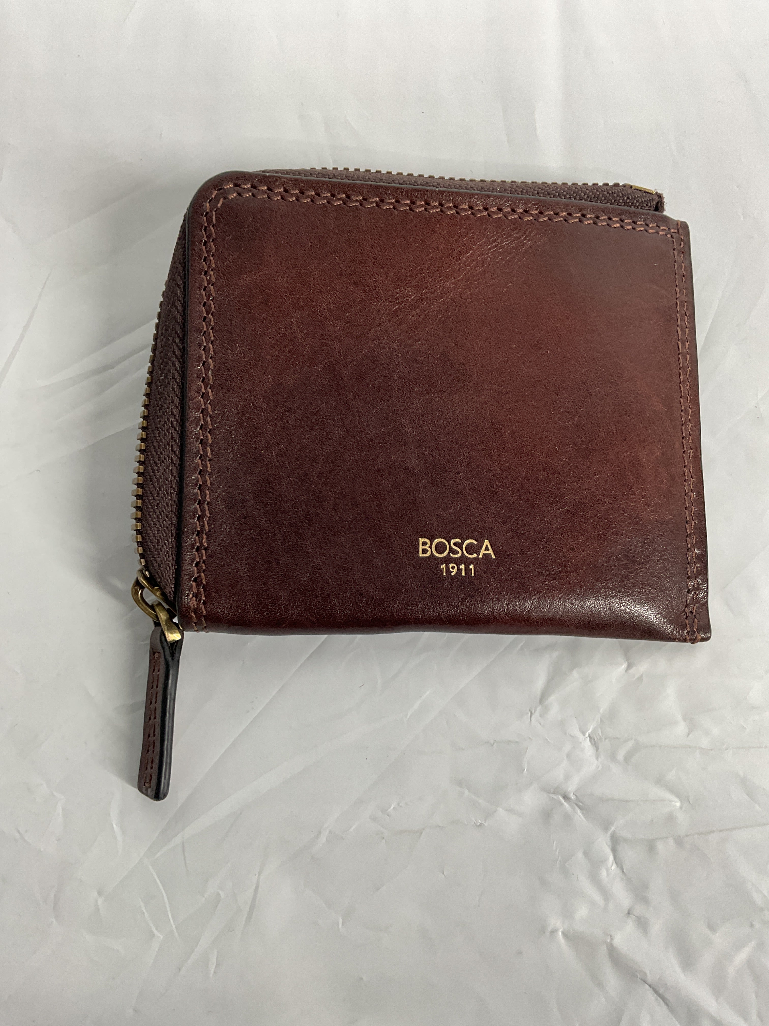 Bosca Dolce Zip Wallet - Euro Size - Rfid ( Dark Brown , One Size ) Dark Brown One Size U2