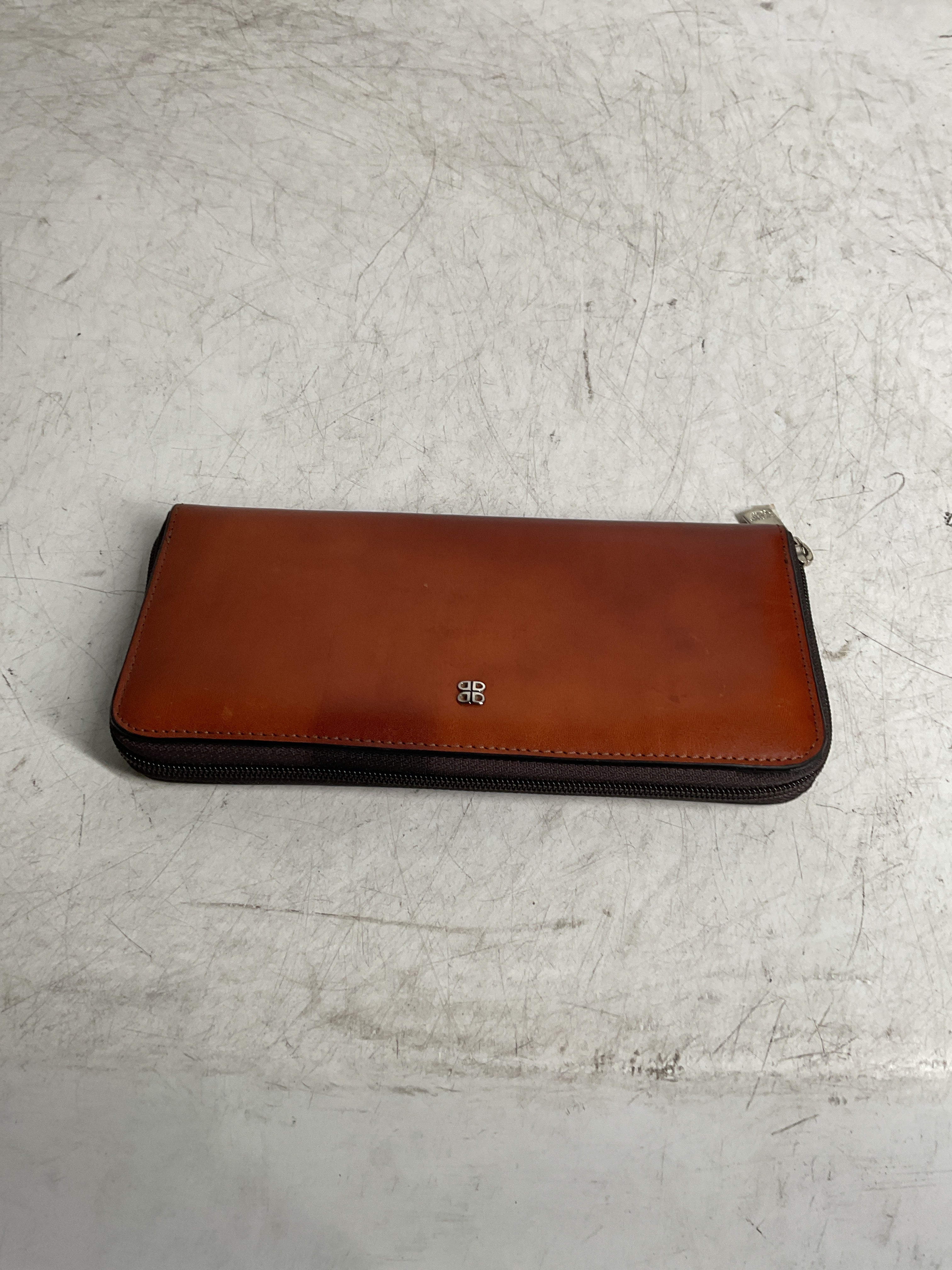 Bosca Old Leather Zip Around Wallet ( Amber Brown , One Size ) Amber Brown One Size U2