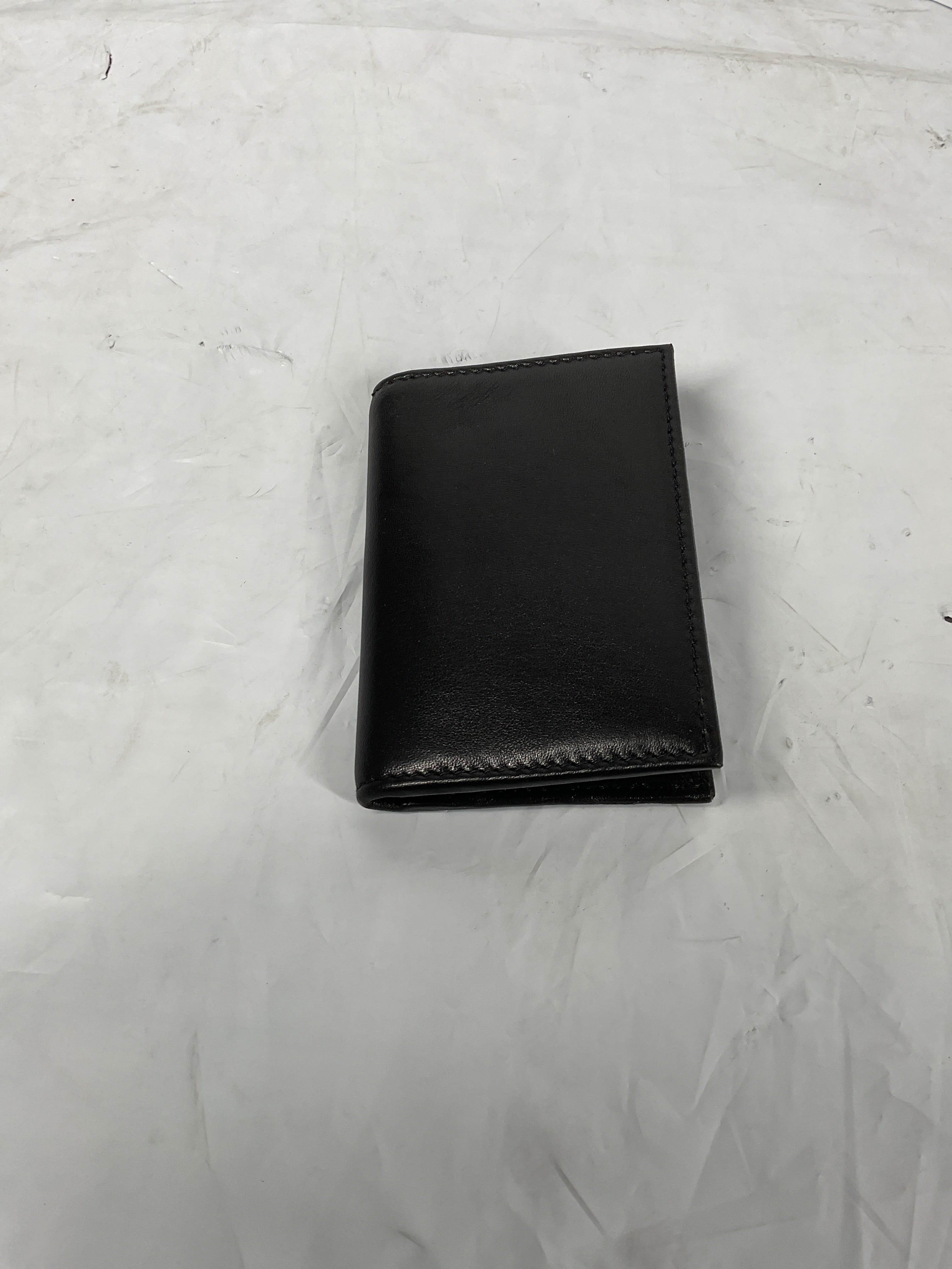 Bosca | Mens Calling Card Case Wallet in Nappa Vitello Italian Leather ( Black , One Size ) Black One Size U1