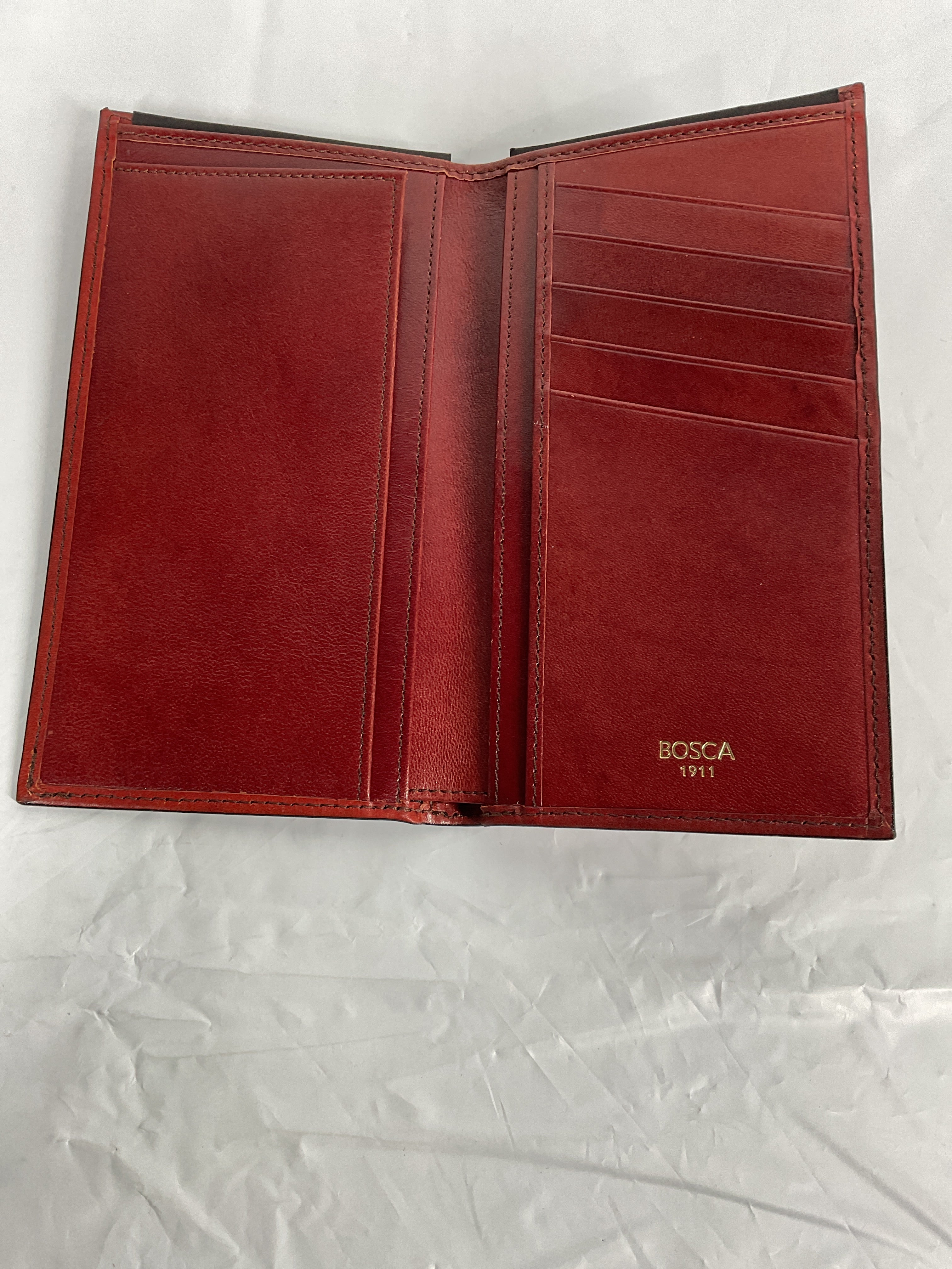 Bosca Old Leather Coat Pocket Wallet ( Cognac , One Size ) Cognac One Size U1