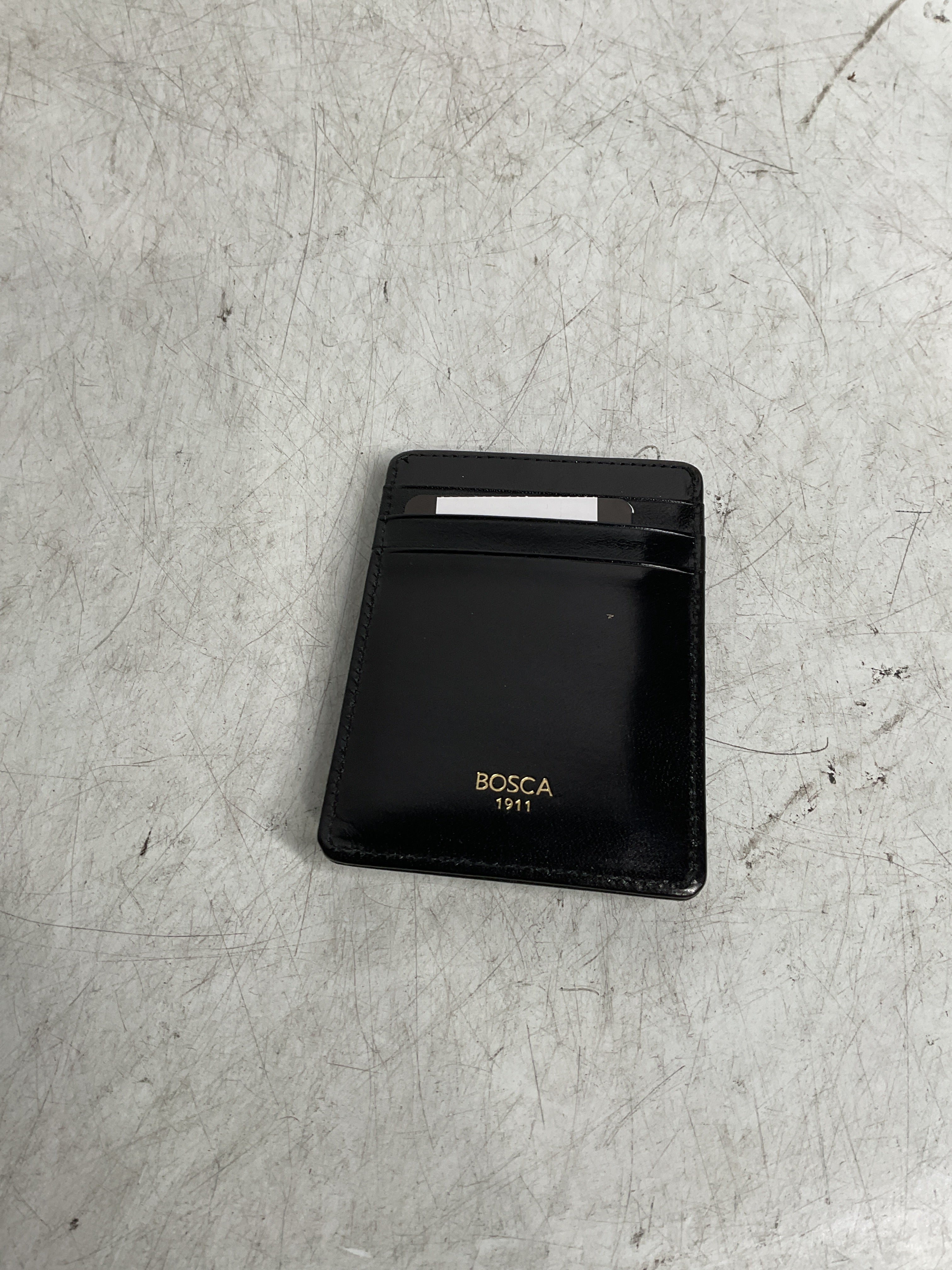 Bosca Old Leather Deluxe Front Pocket Wallet ( Black , One Size ) Black One Size U1