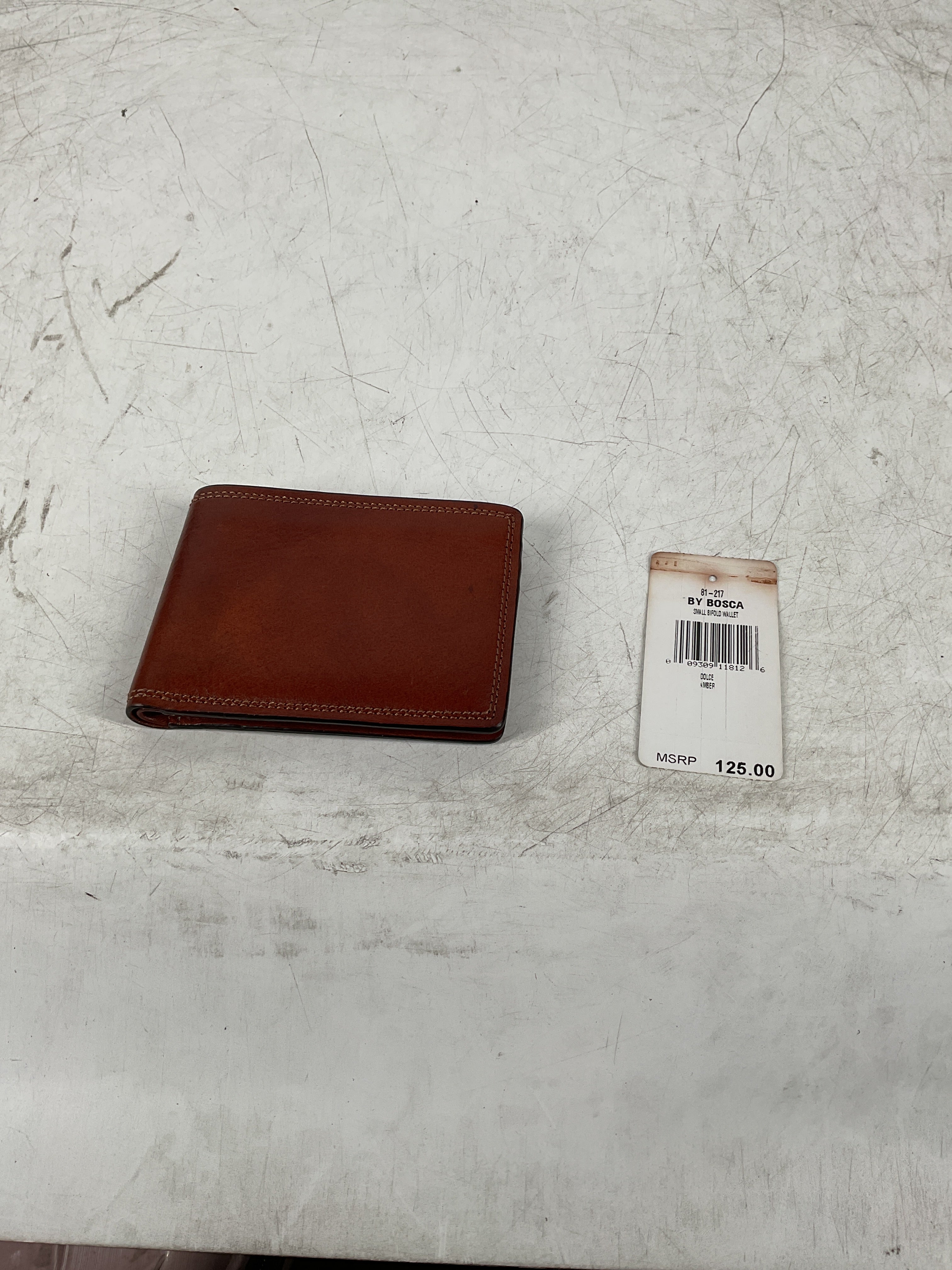 Bosca Men's Wallet, Dolce Small Bifold Wallet ( Amber , One Size ) Amber One Size U2