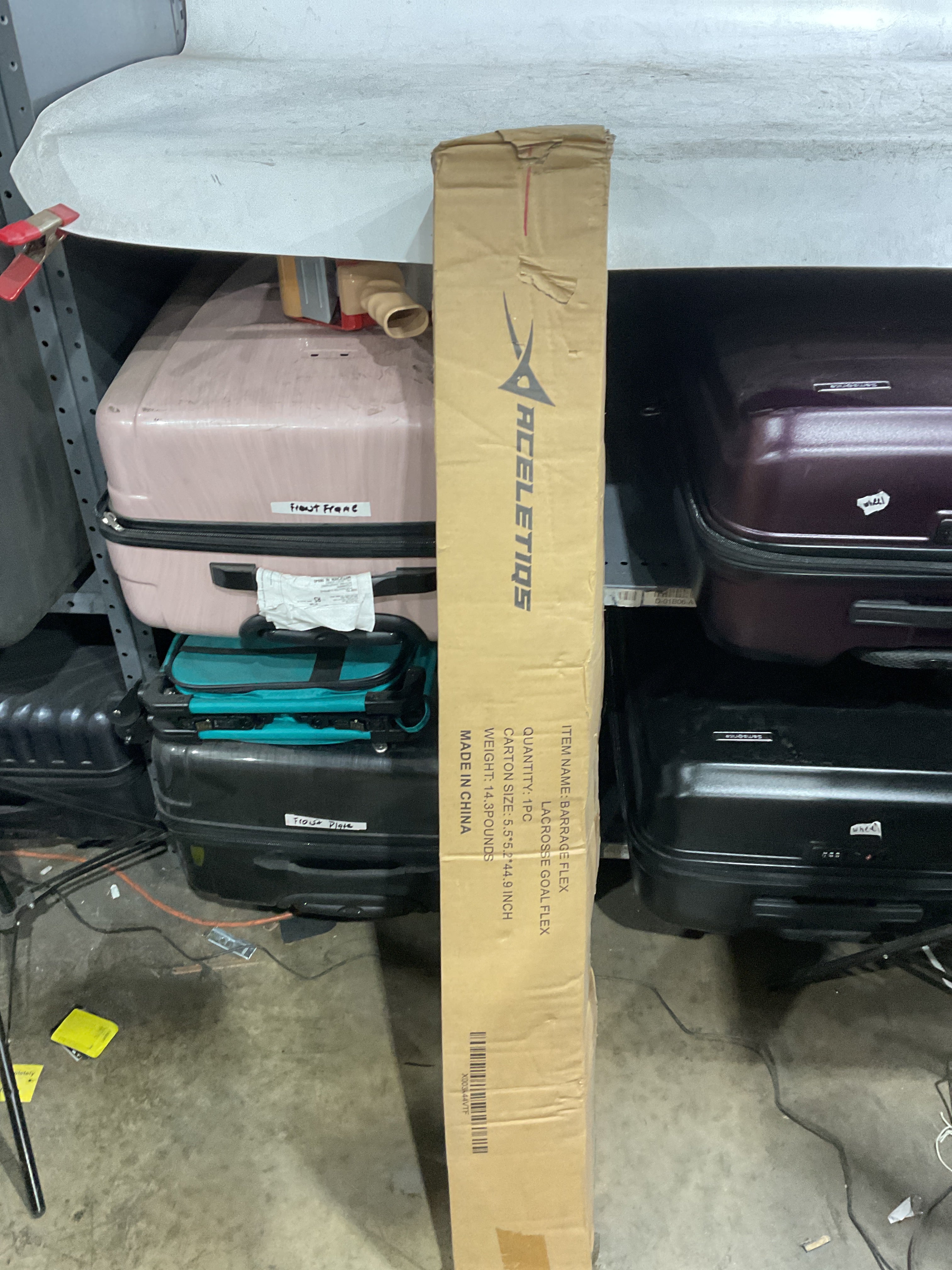 ACELETIQS Lacrosse Rebounder for Backyard 5x7 Feet Baseball Rebounder Volleyball Rebounder - Lacrosse Ball Pitchback, Throwback, Bounce Back Training Wall [Carry Bag Included] Black 5 Feet x 7 Feet U1