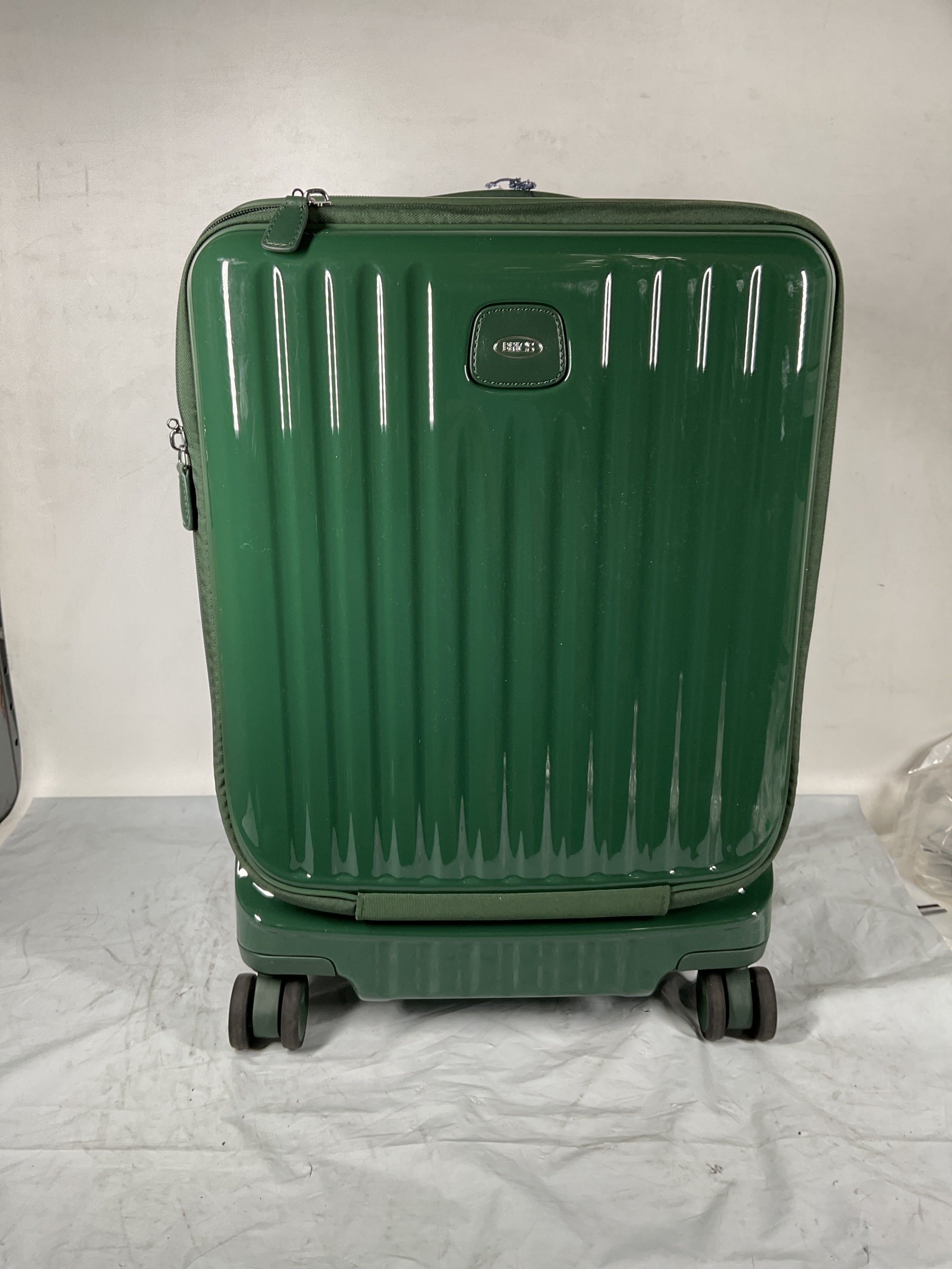 Bric's Positano 21" Carry-On Expandable Spinner w/Pocket  ( Emerald , 55cm with pocket ) Emerald 55 Cm With Pocket U1