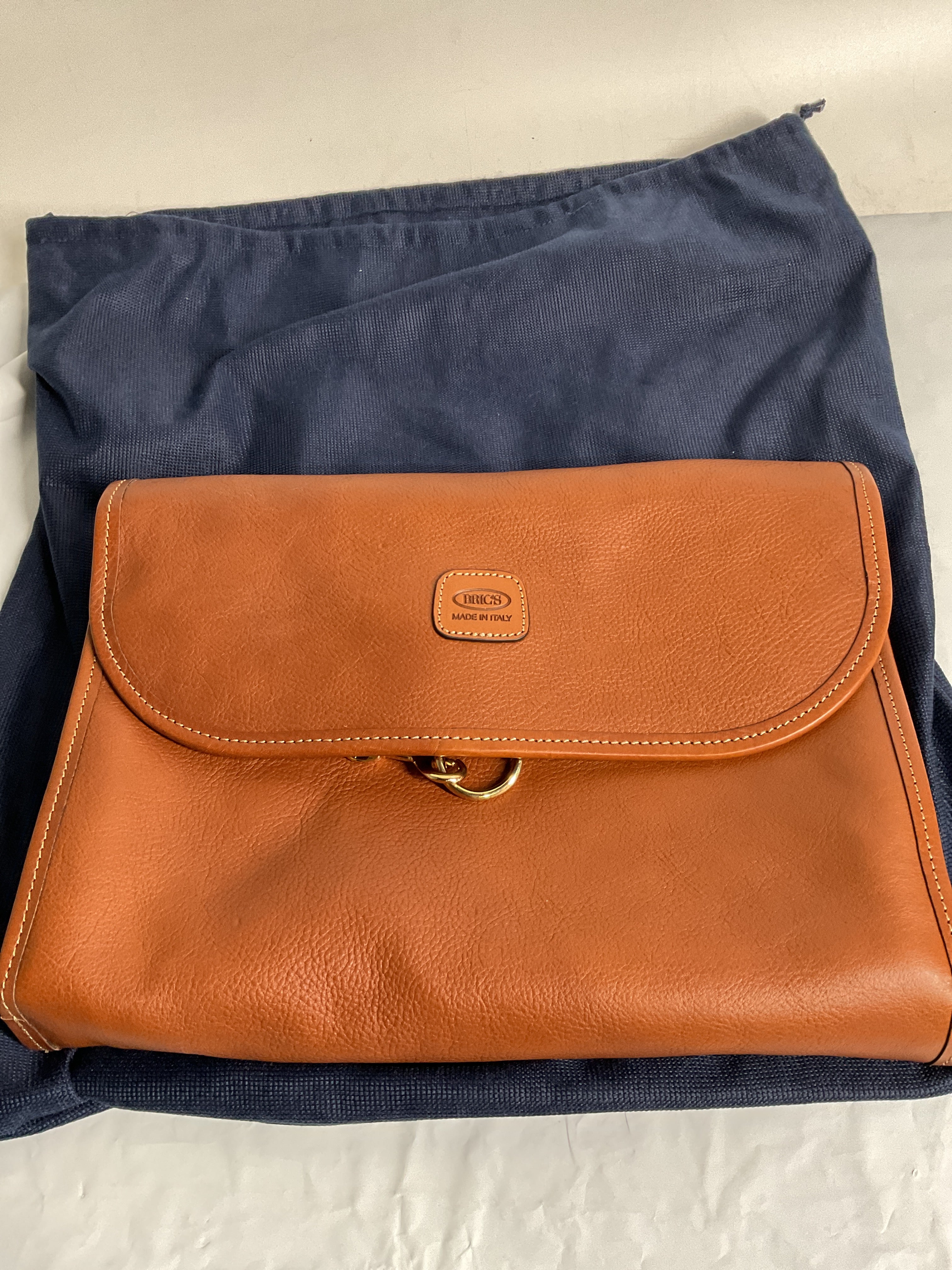 Bric's Life Pelle Tri-fold Traveler ( Cognac , One Size ) Cognac One Size U1