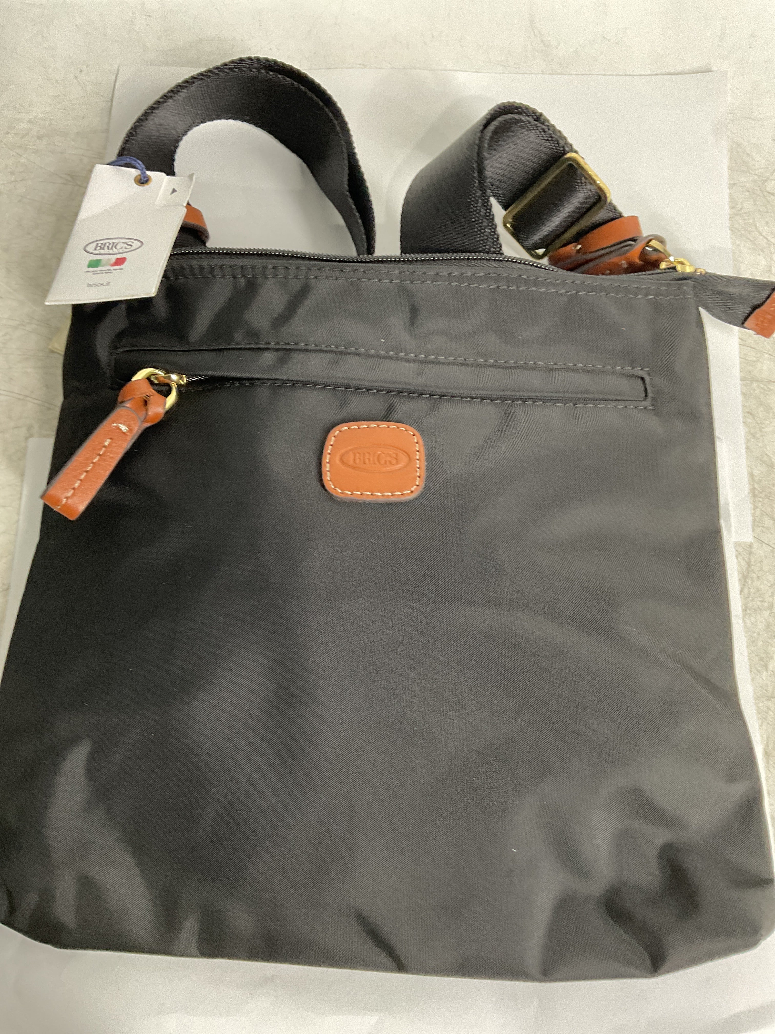 Bric's X-Bag Urban Crossbody ( Black/Tan , One Size ) Black/Tan One Size U1