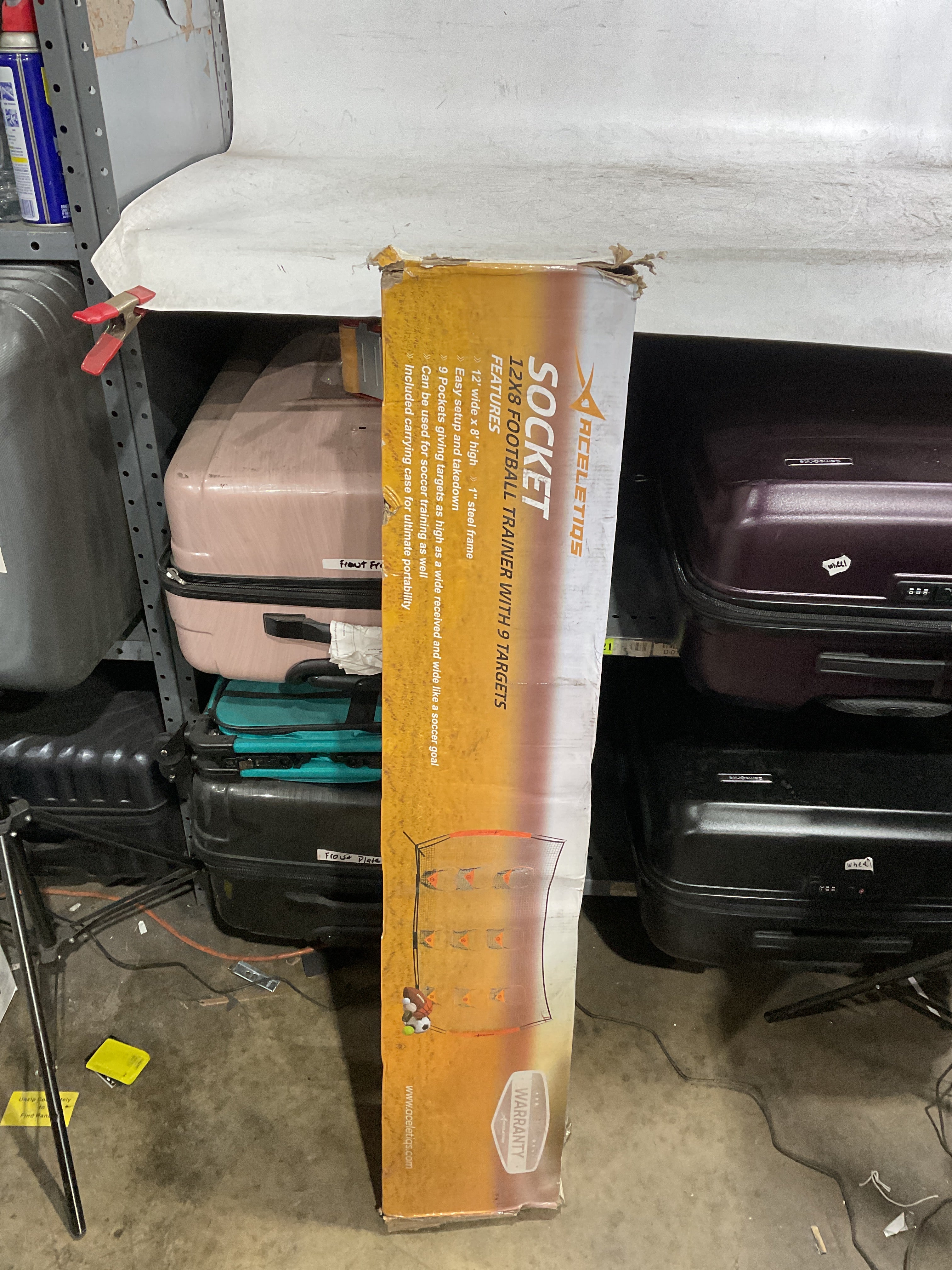 ACELETIQS® 9 Hole Pitching Net with Strike Zone for Baseball Pitching Target (Standard & 3X Adjustable Heights) – Portable Pitcher Training Equipment, Heavy-Duty Frame [Rubber+Base+U Stakes Included] black 48" H x 27" W U3