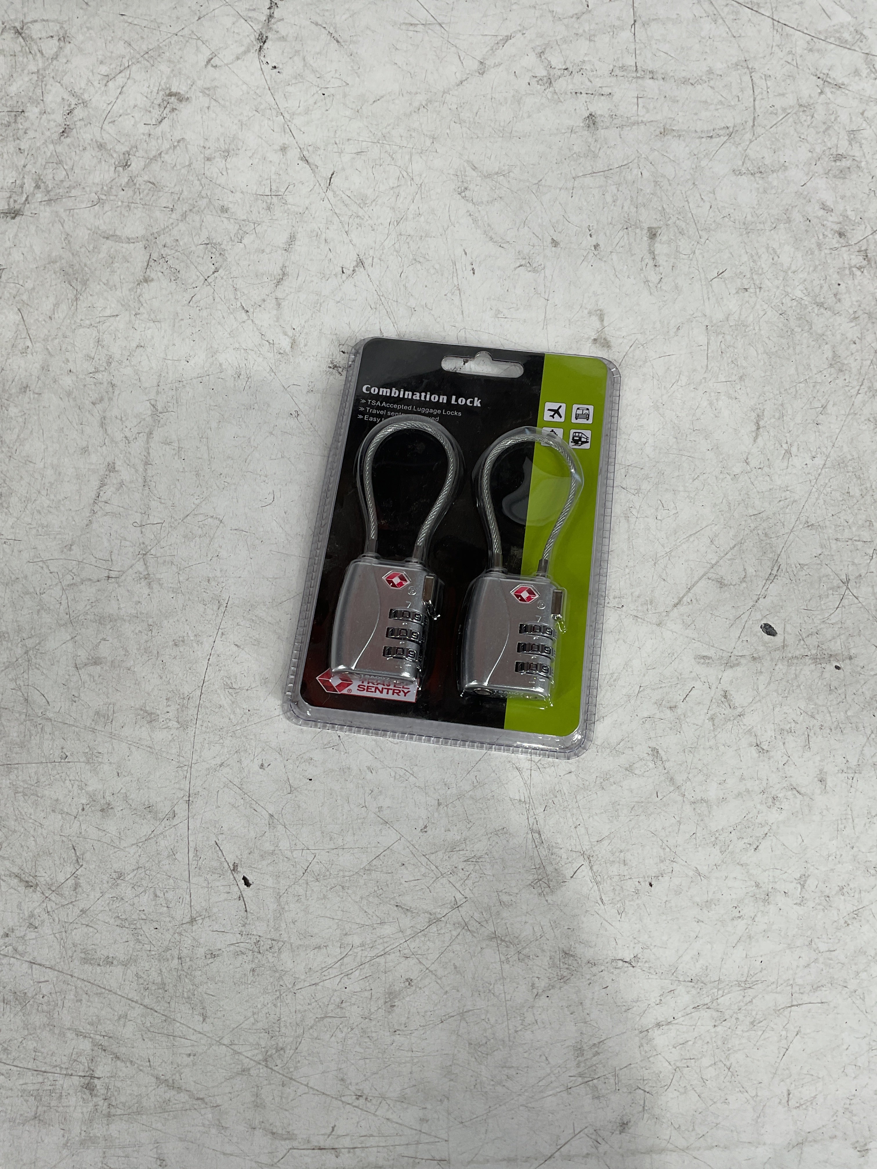 TSA Approved Luggage Travel Lock, Set-Your-Own Combination Lock for School Gym Locker, Luggage Suitcase Baggage Locks, Filing Cabinets, Toolbox, Case (Silver, 2 Pack) U2